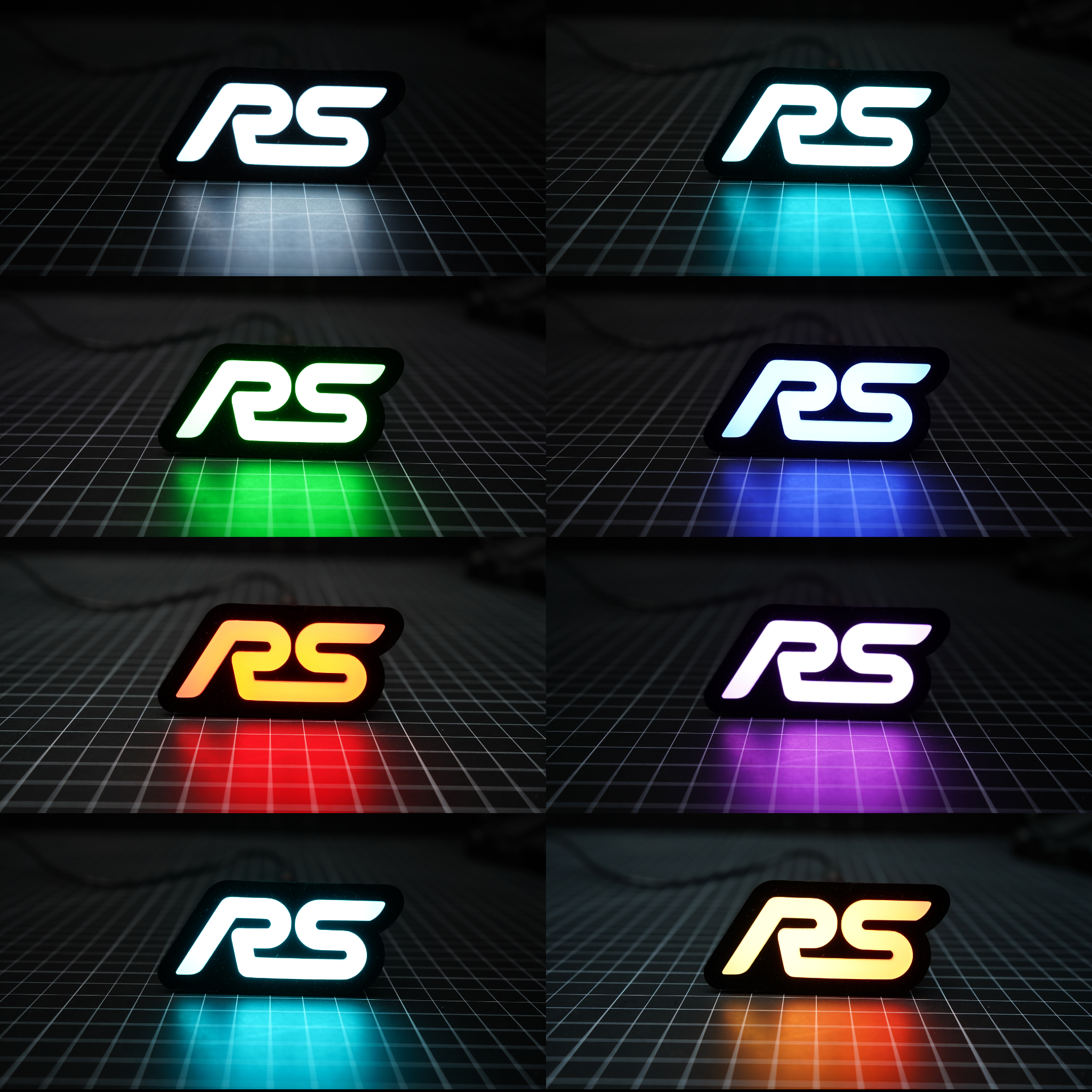 RS : Multicolor LED Badge (15-18 Ford Focus) | Lit Logos