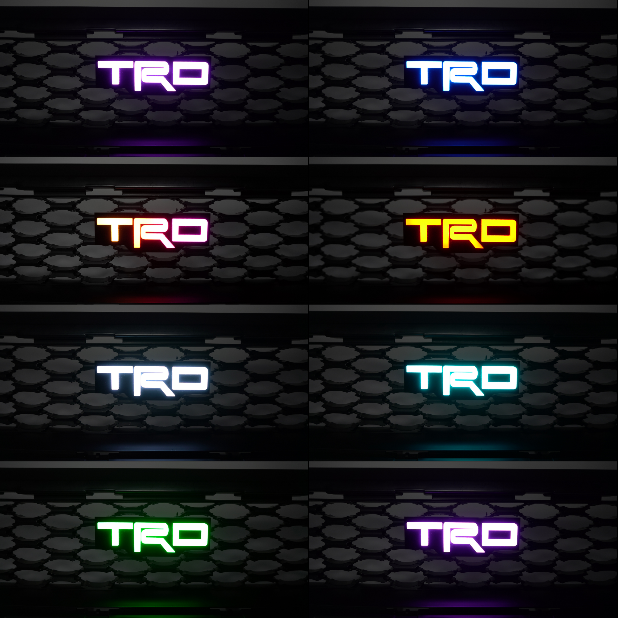 TRD : Illuminated Multicolor LED Badge | Lit Logos