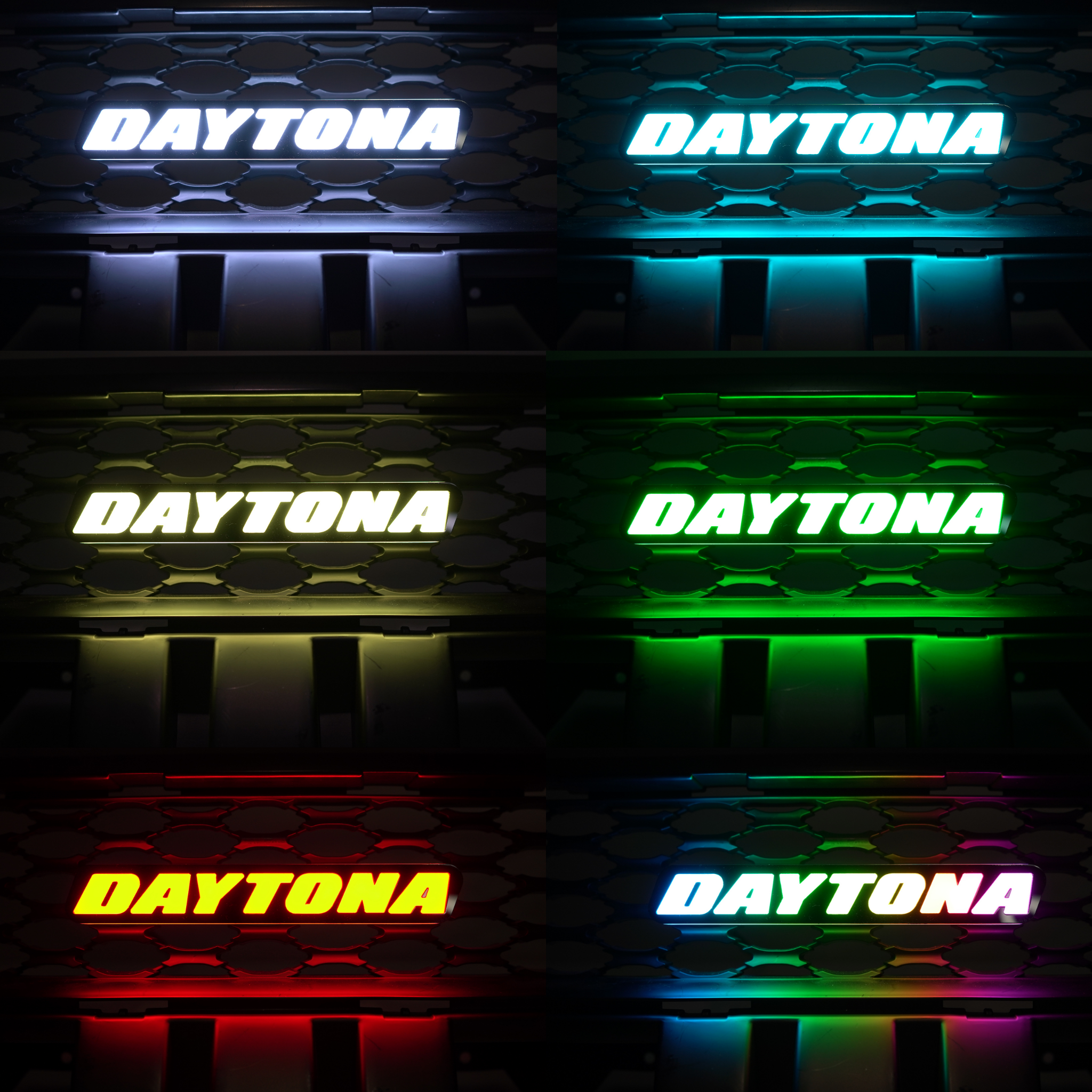 Daytona LED Badge: (Multicolor)