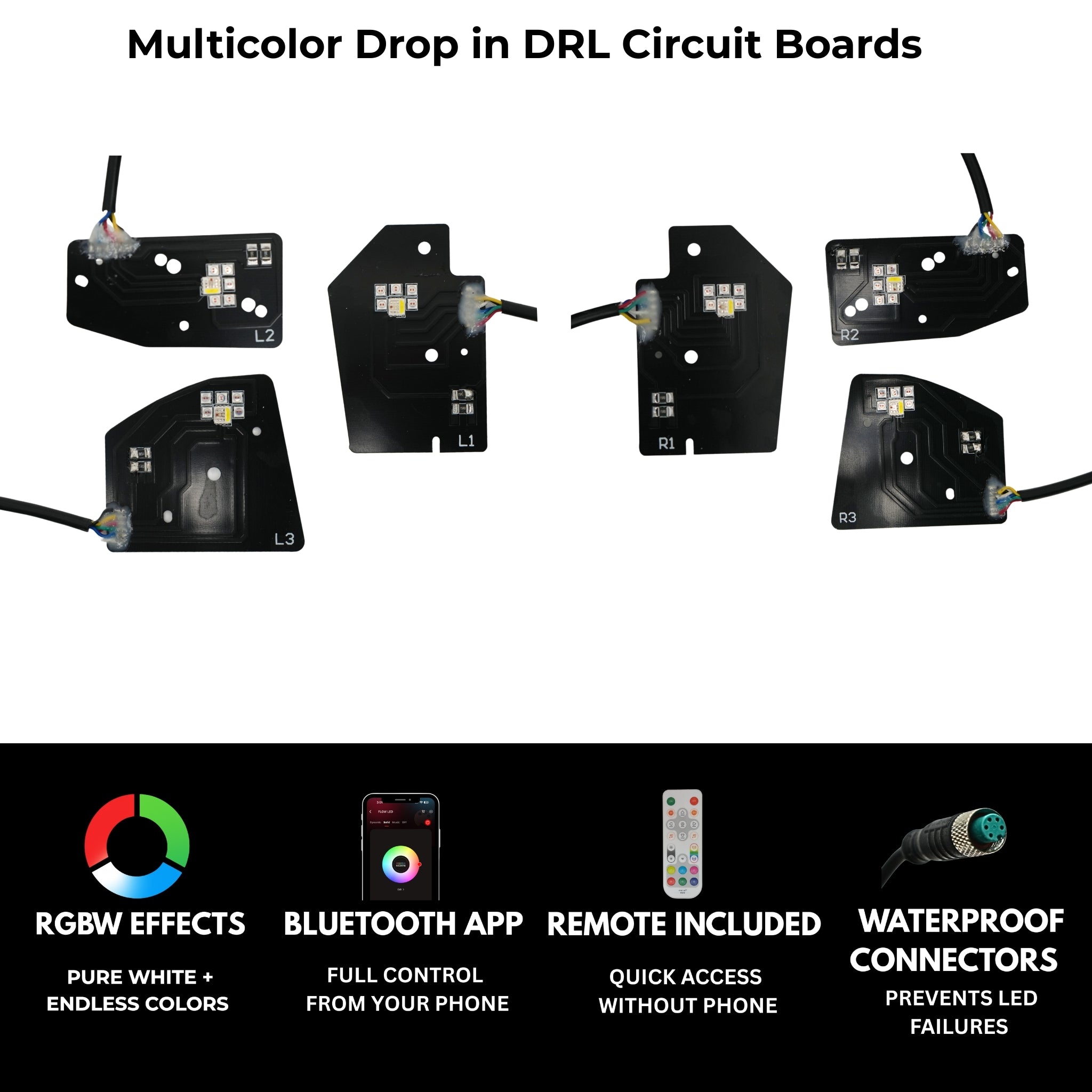 Ram 1500 / TRX RGBW DRL Boards (2019-2024)