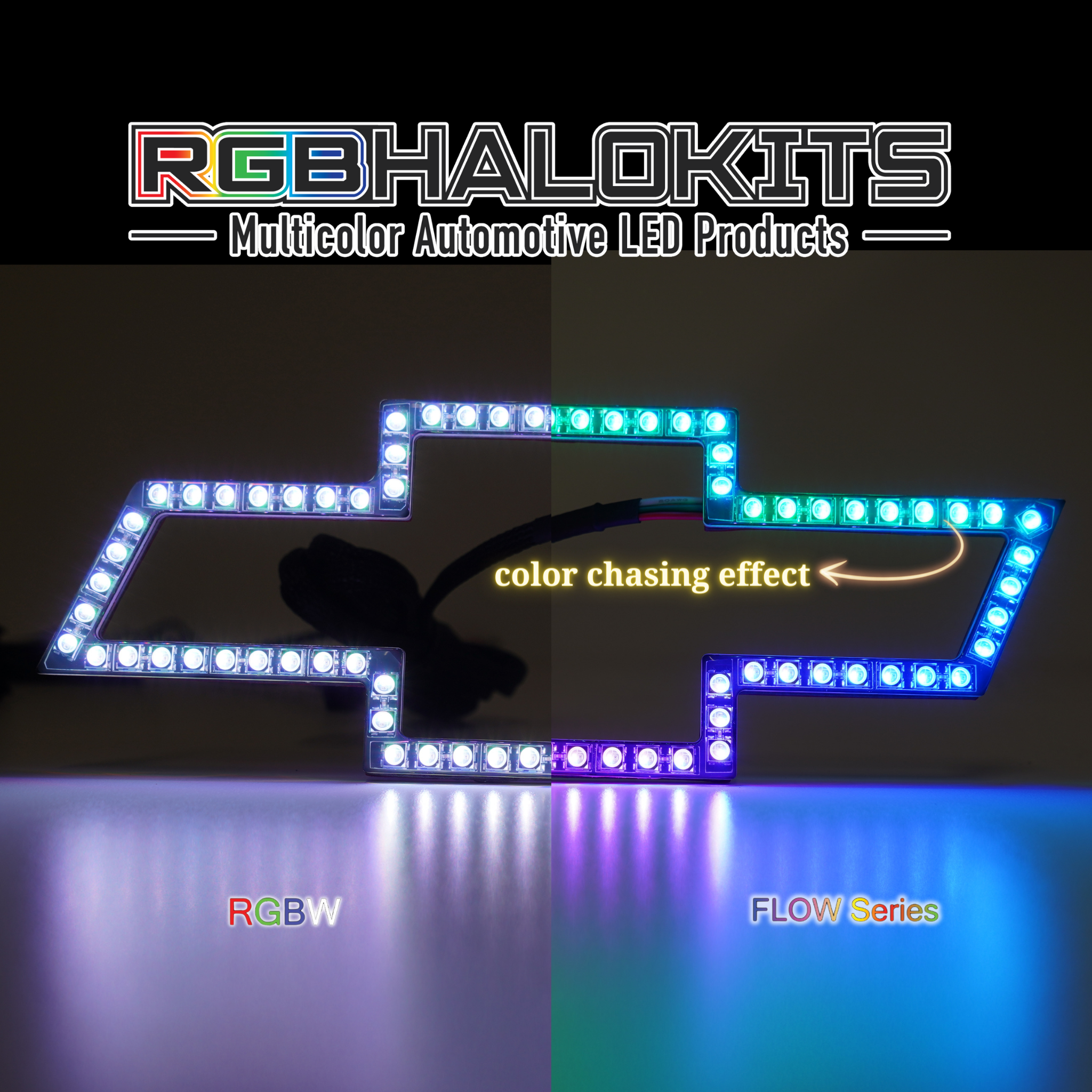 2007-2023 Chevrolet Multicolor Illuminated LED Emblem Logo