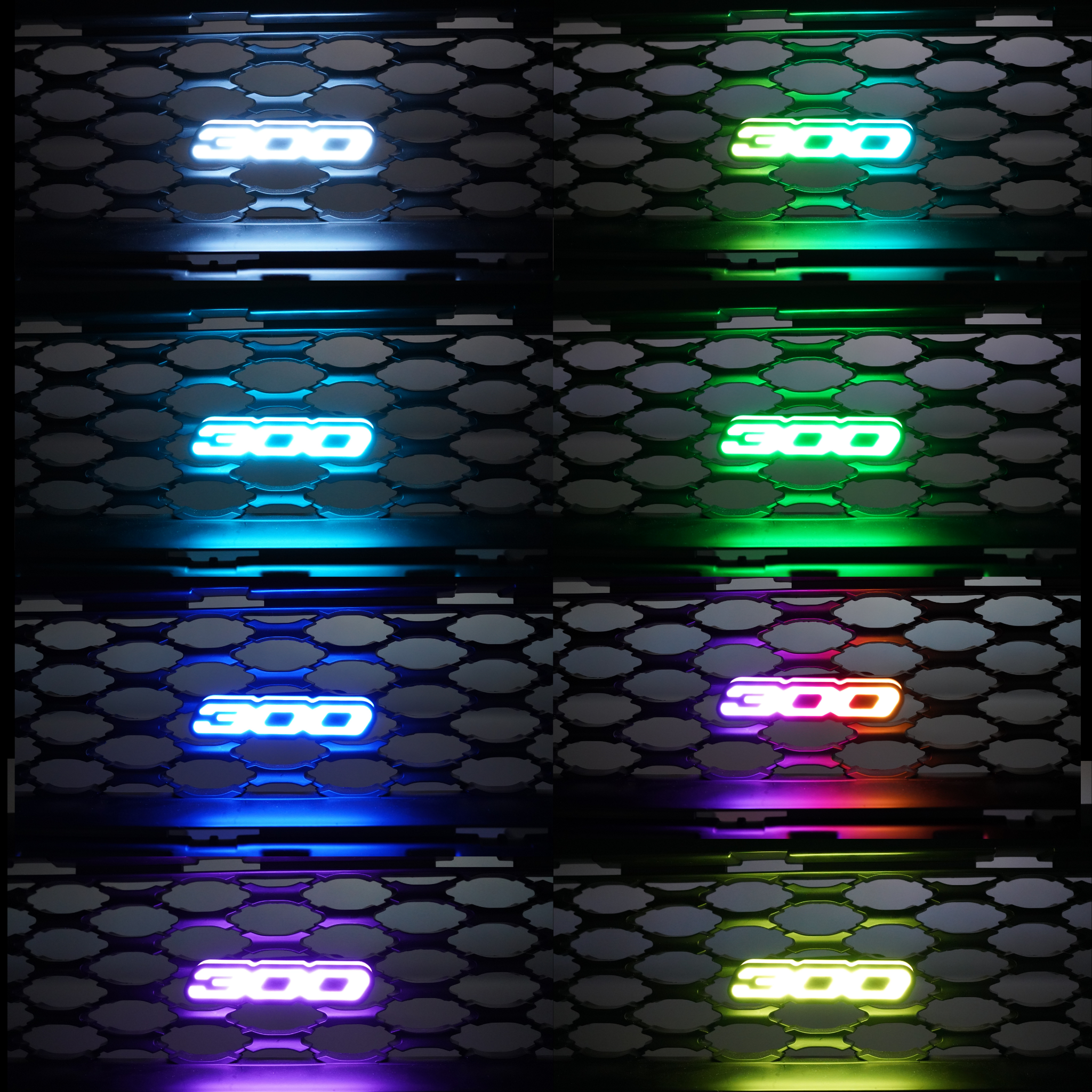 300 LED Badge: (Multicolor Flow) â€“ Custom Multicolor LED Lighting by RGB Halo Kits