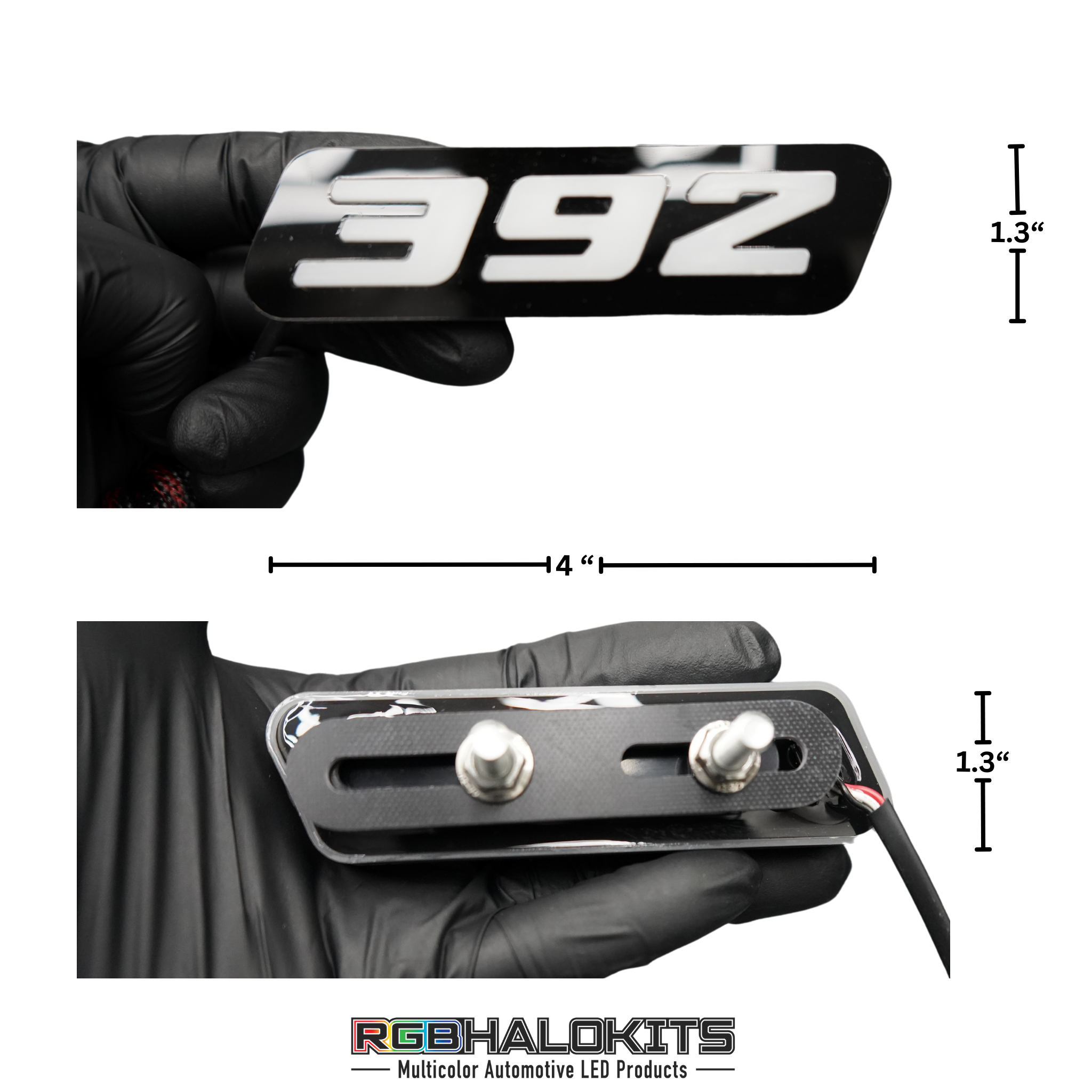 392 LED Badge (Multicolor Flow) â€“ Custom Multicolor LED Lighting by RGB Halo Kits