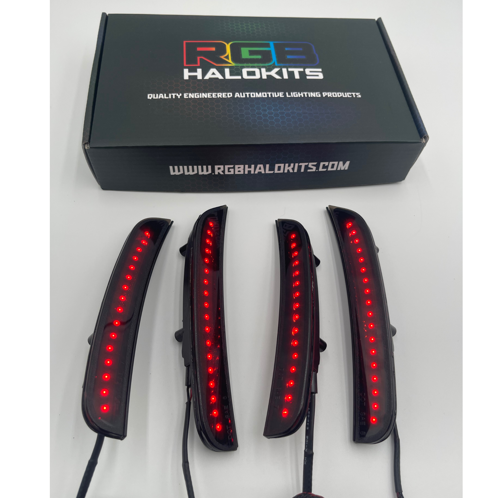 2015-2023 Dodge Charger Flow Series Side Markers (4pc) - RGB Halo Kits Multicolor Flow Series Color Chasing RGBWA LED headlight kit Oracle Lighting Trendz OneUpLighting Morimoto theretrofitsource AutoLEDTech Diode Dynamics