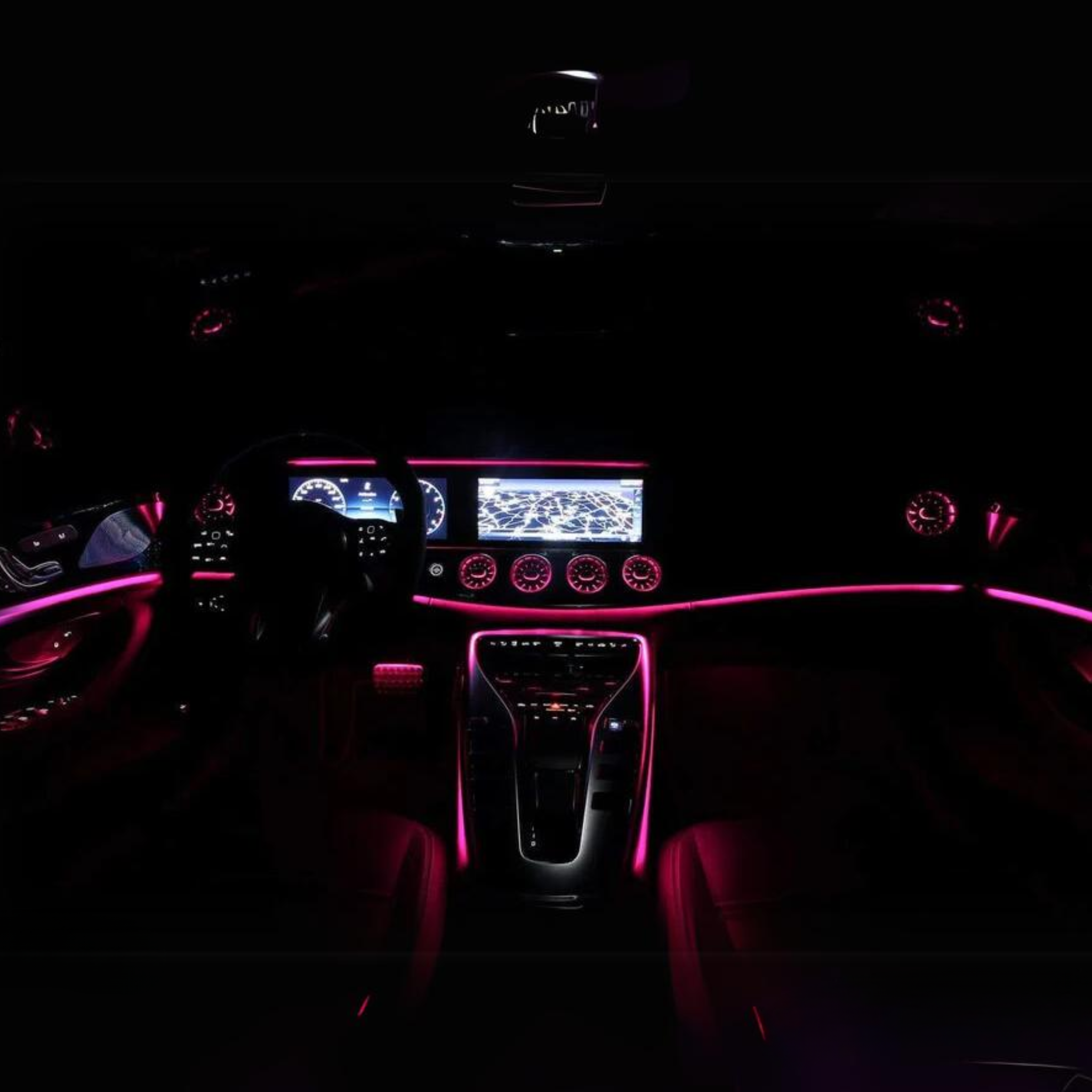 RGBW Fiber Optic Interior Ambient Lighting Kit