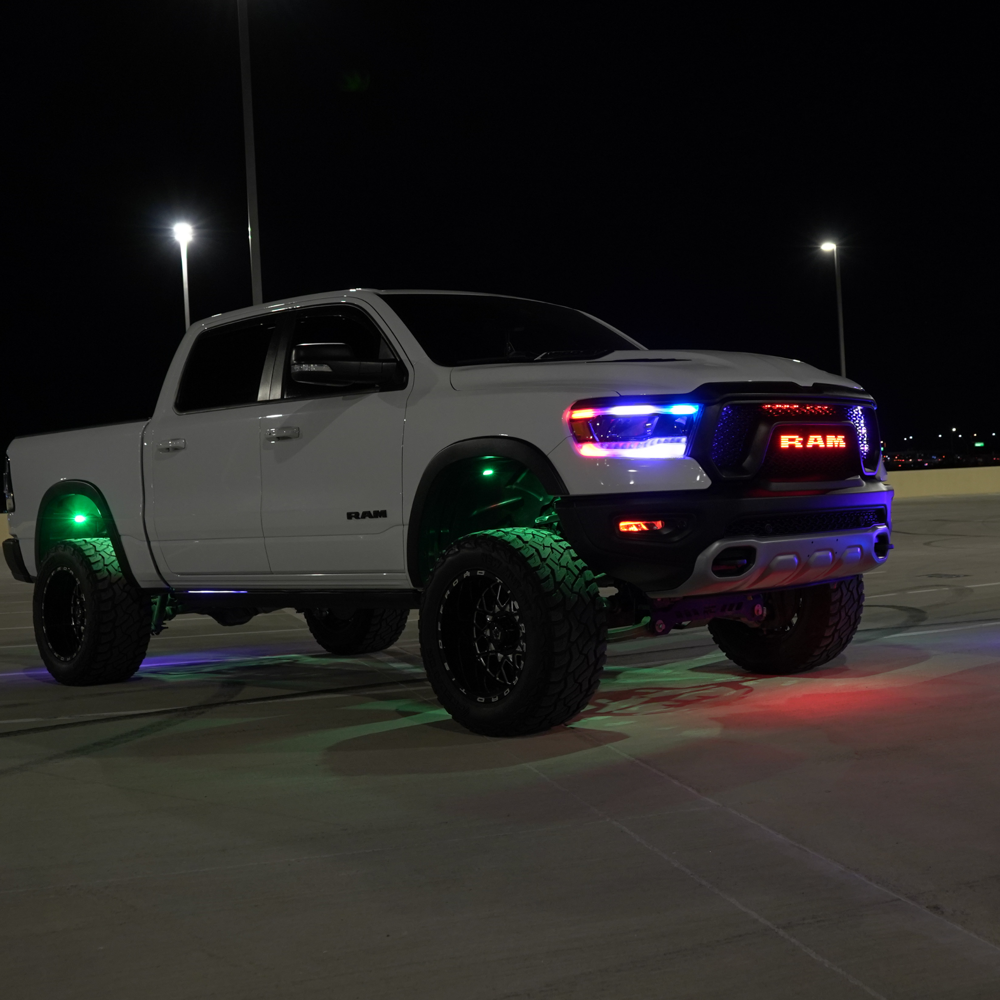 Ram LED Emblem: Multicolor (2019-2024)