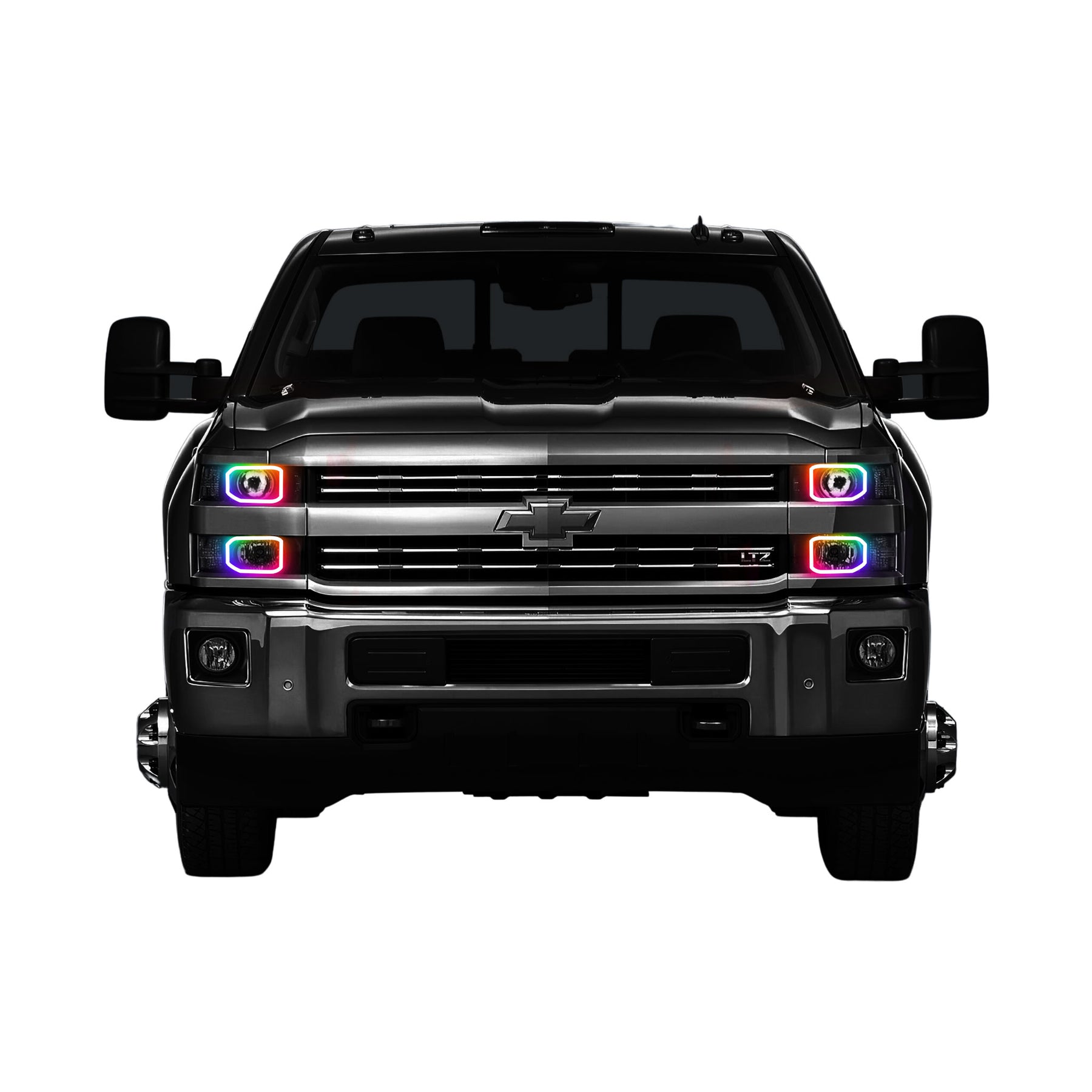 2014-2015 Chevrolet Silverado (Halogen) Multicolor Halo Kit