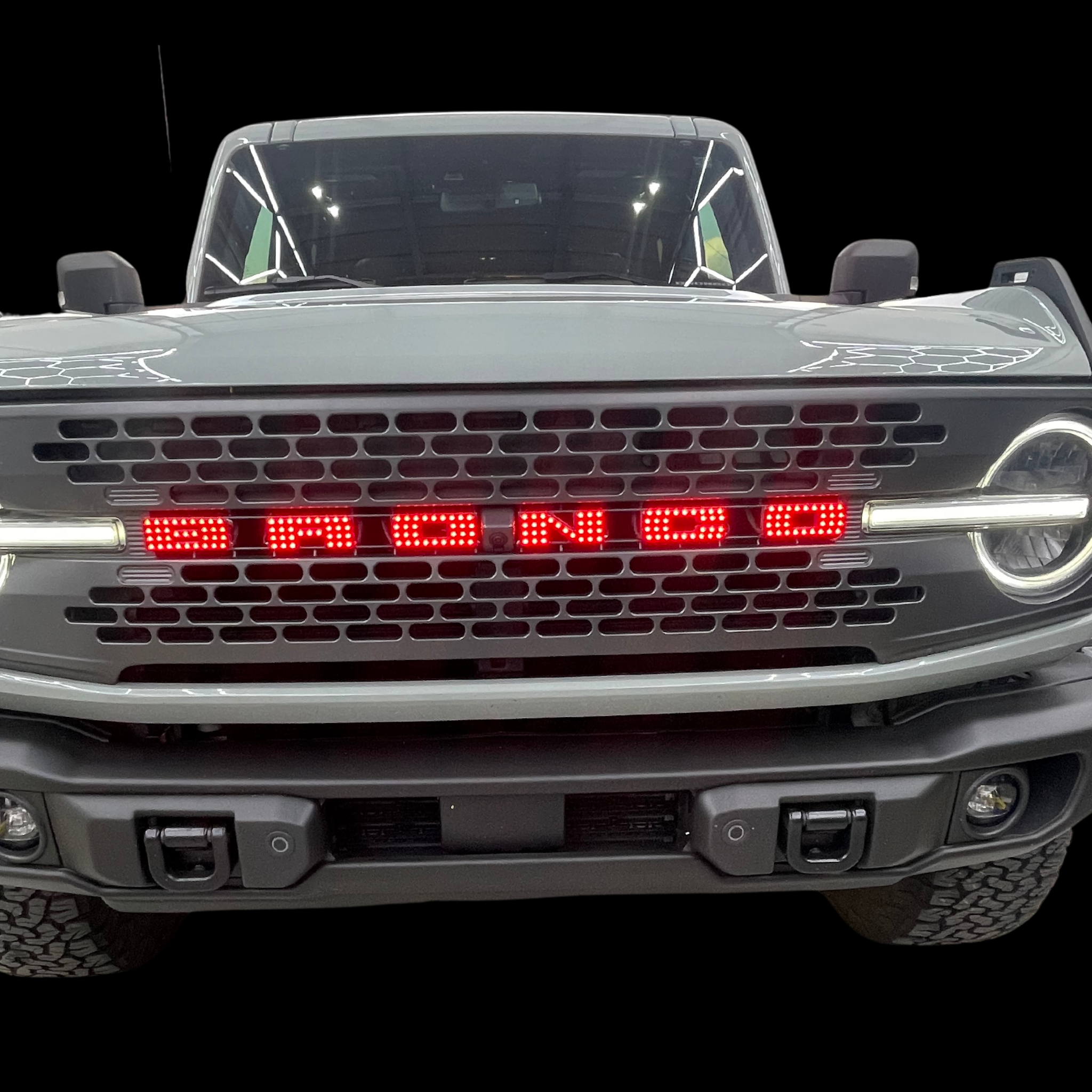 Bronco LED Emblem: (Multicolor)