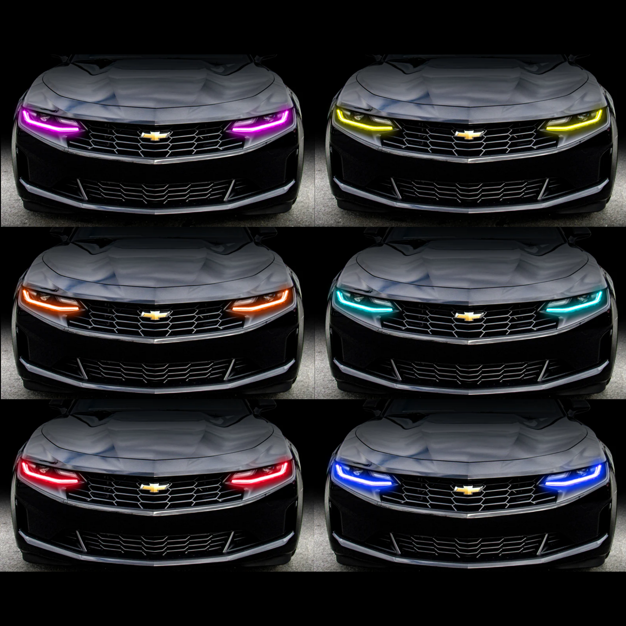 Chevrolet Camaro RGB DRL Strips (Waterproof Exterior Mount 2019-2023)