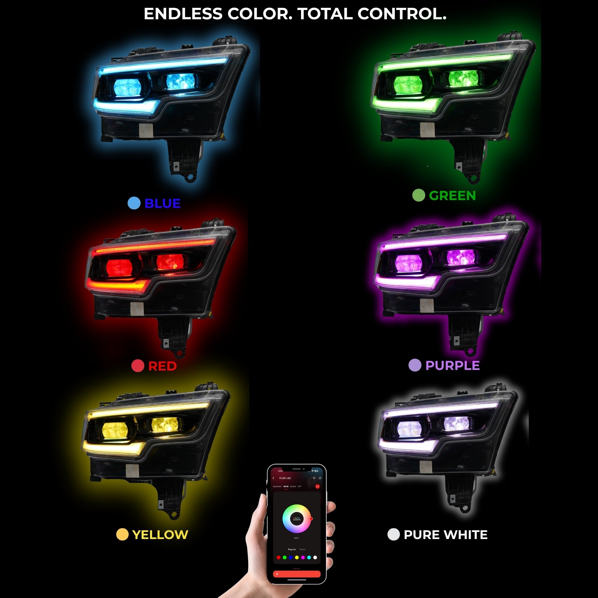 Ram 1500 / TRX RGBW DRL Boards (2019-2024)