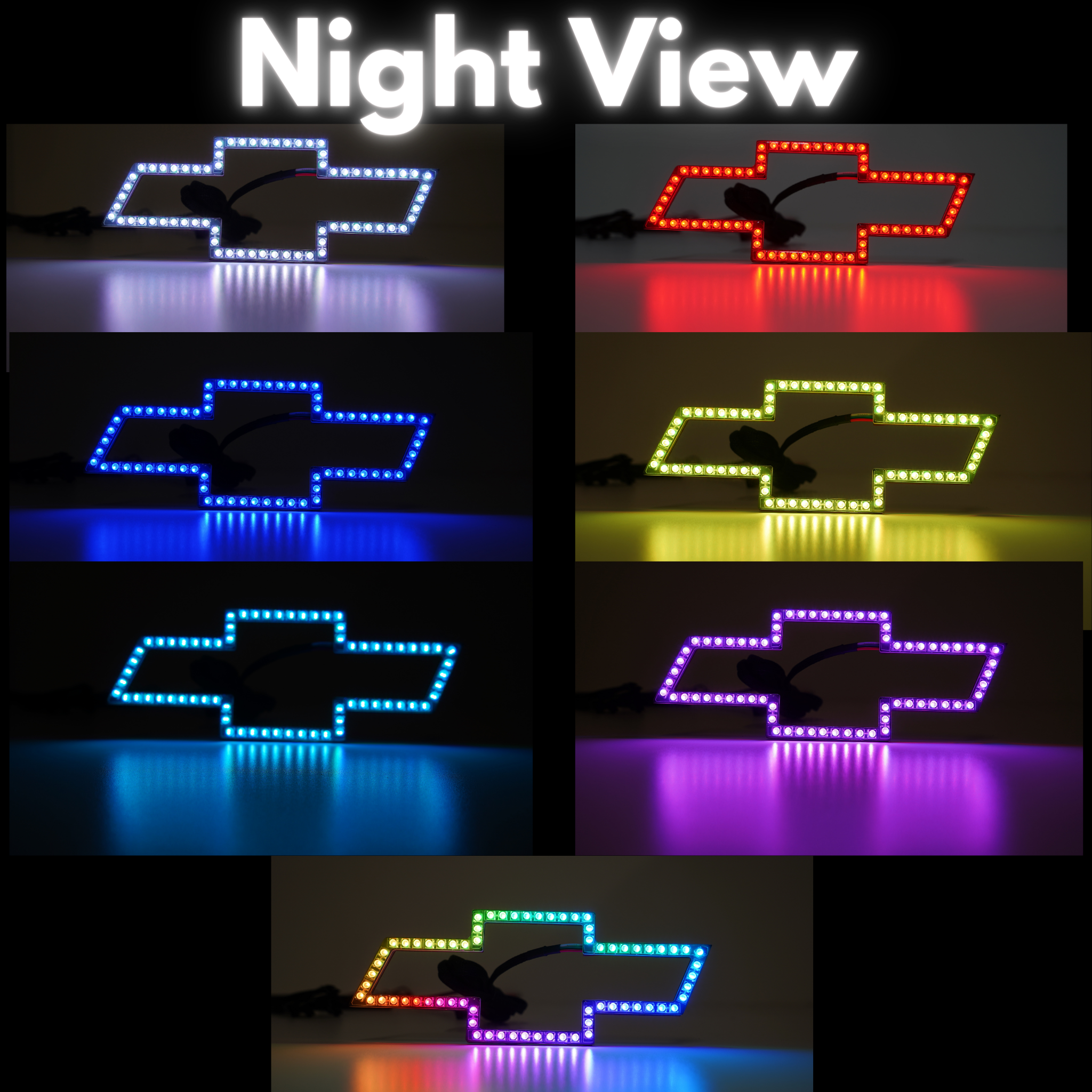 Chevrolet LED Emblem: Multicolor (2007-2023)