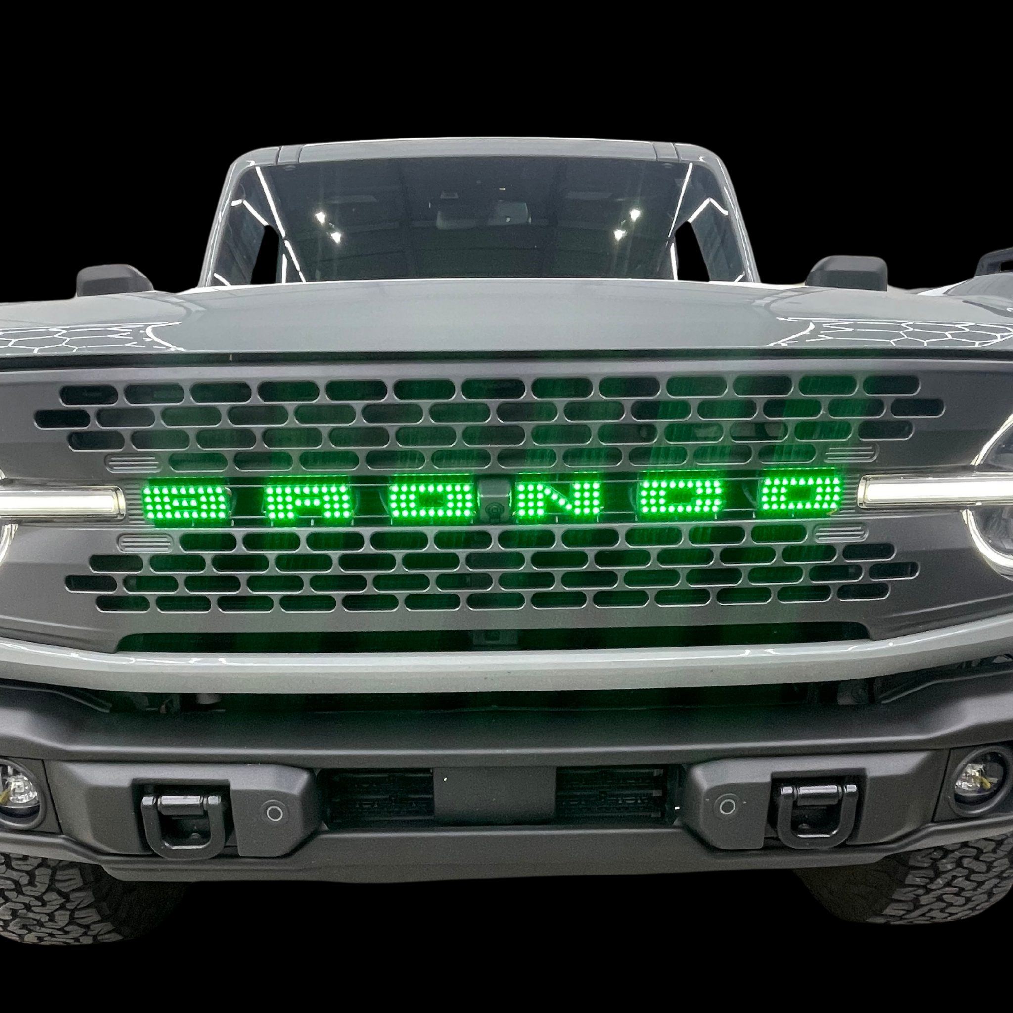 Bronco LED Emblem: (Multicolor)