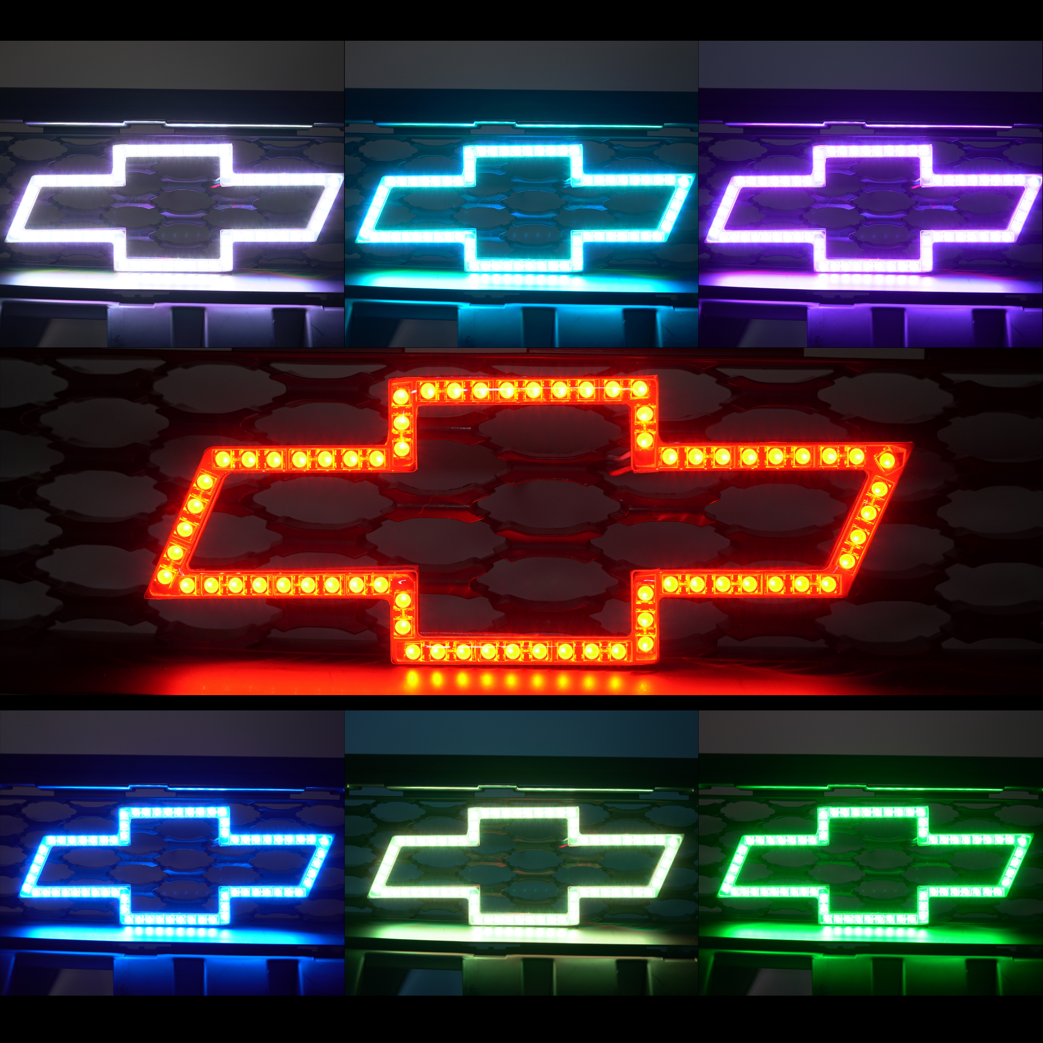 Chevrolet LED Emblem: Multicolor (2007-2023)