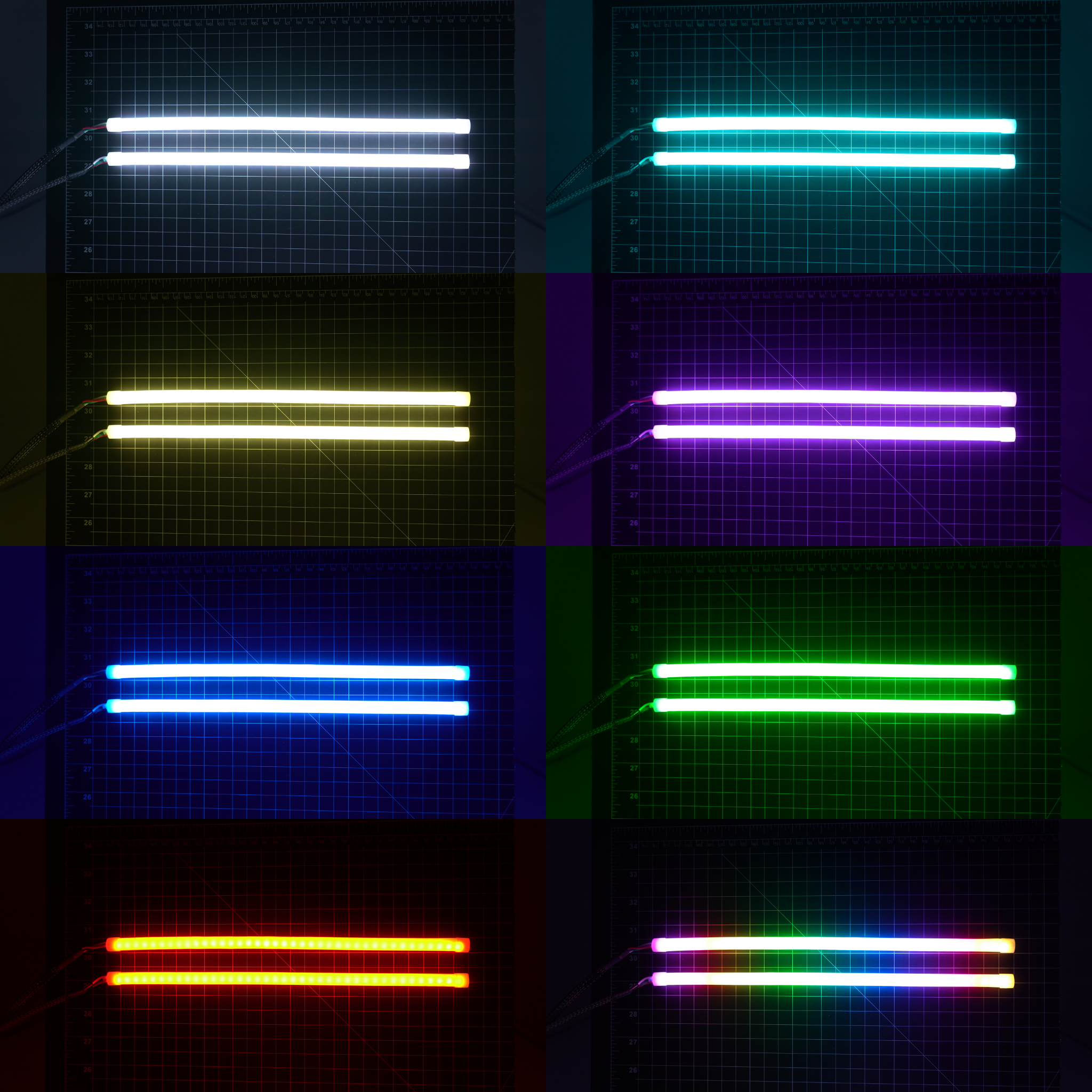 Flexible DRL Tube Strips | Multicolor