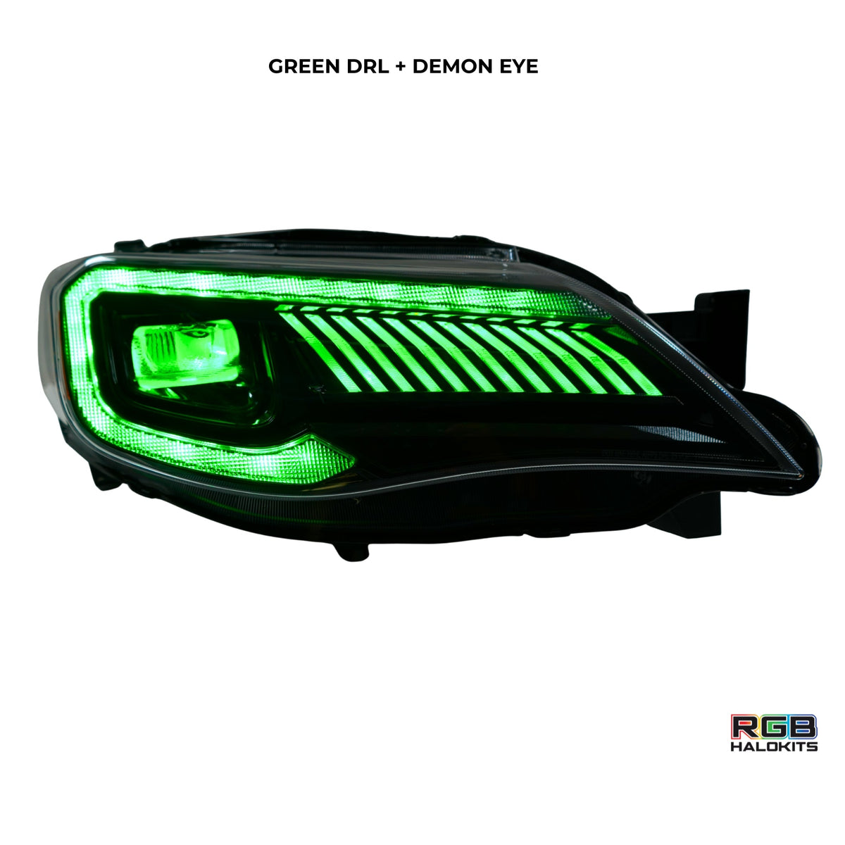 Subaru Impreza WRX/STI: Multicolor Flow Series Headlights (2008-2014) + Demon Eyes | XB Morimoto – Custom Multicolor LED Lighting by RGB Halo Kits