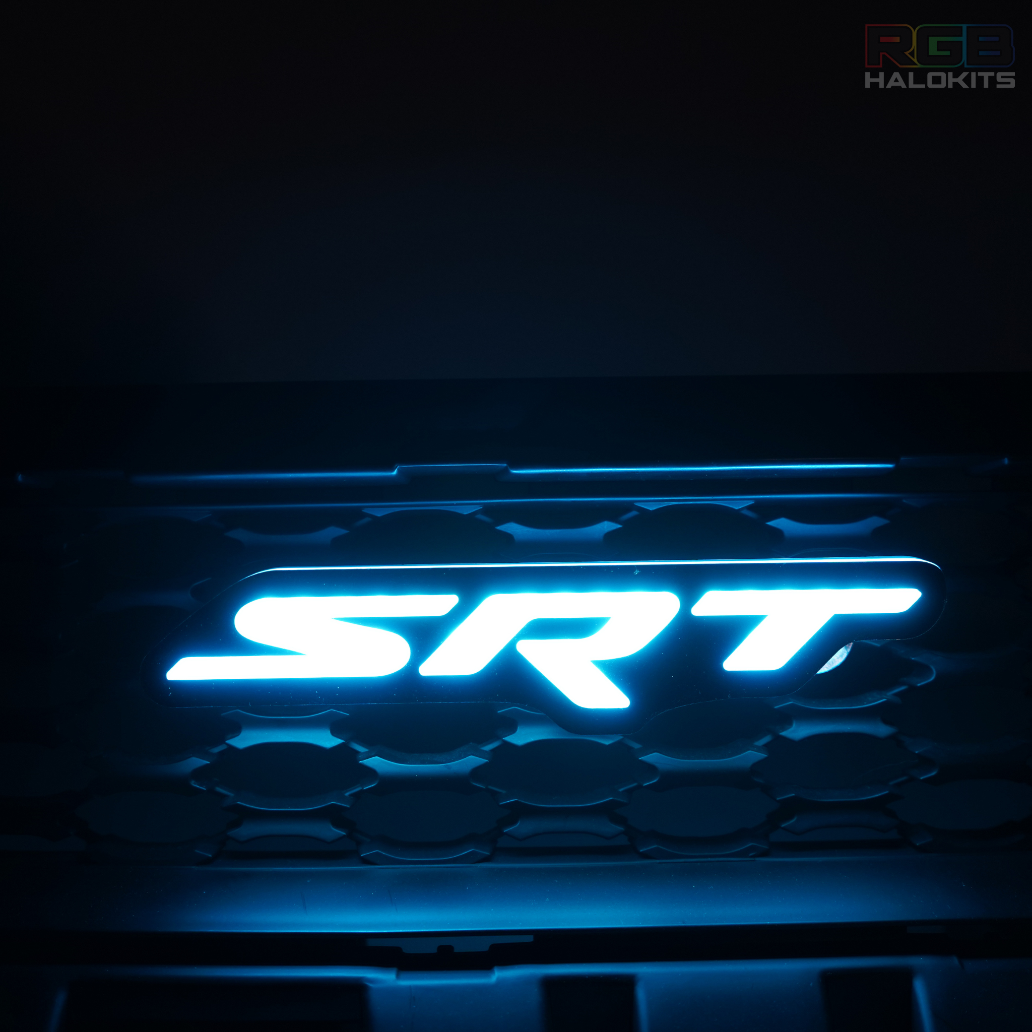 SRT LED Emblem Badge: (Multicolor) - RGB Halo Kits Multicolor Flow Series Color Chasing RGBWA LED headlight kit Colorshift Oracle Lighting Trendz OneUpLighting Morimoto theretrofitsource AutoLEDTech Diode Dynamics