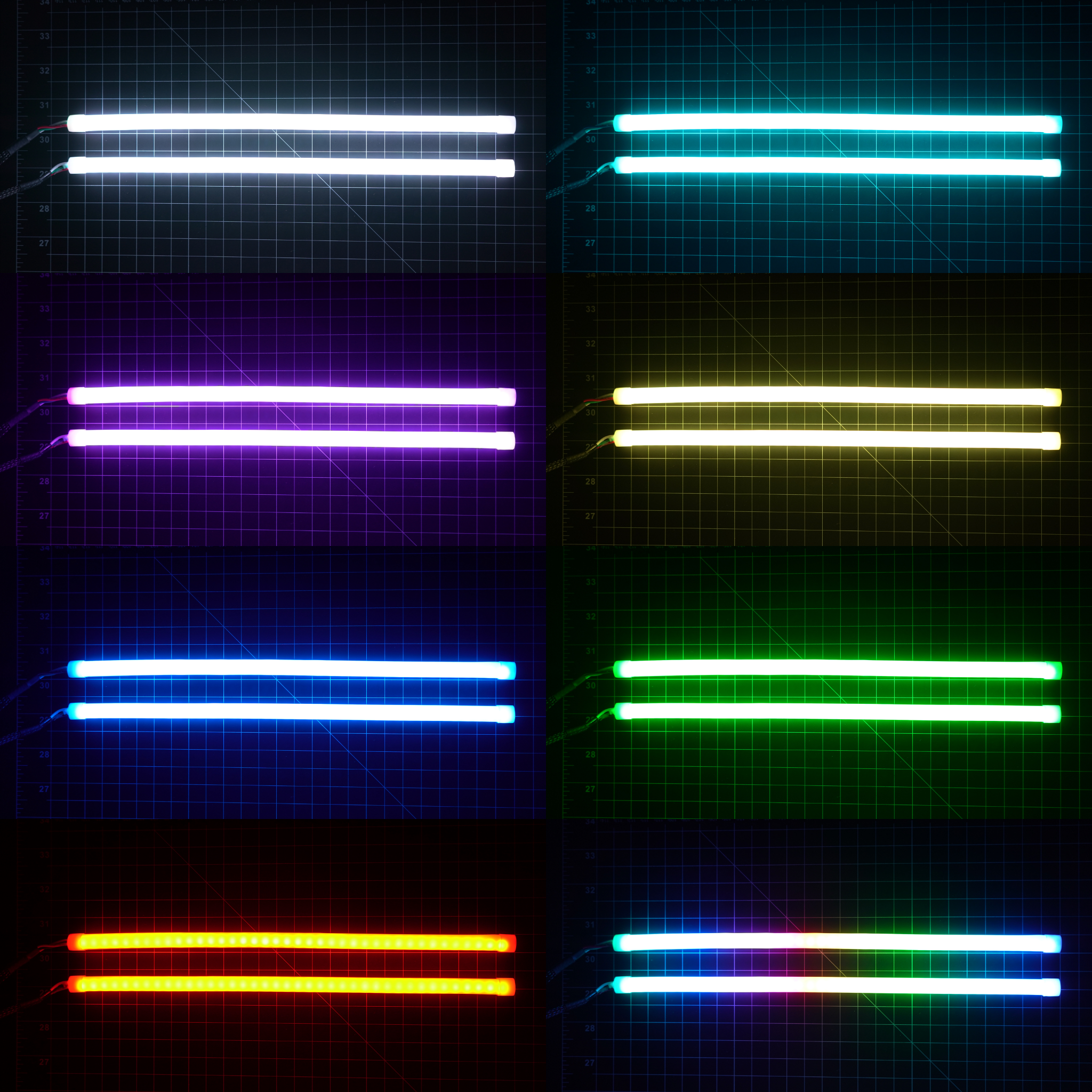 Flexible DRL Tube Strips | Multicolor