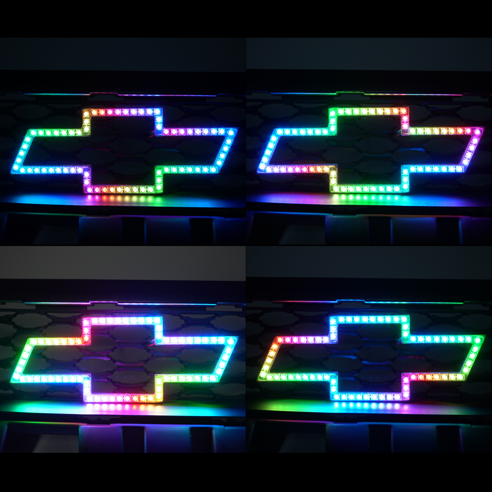 2007-2023 Chevrolet Multicolor Illuminated LED Emblem Logo