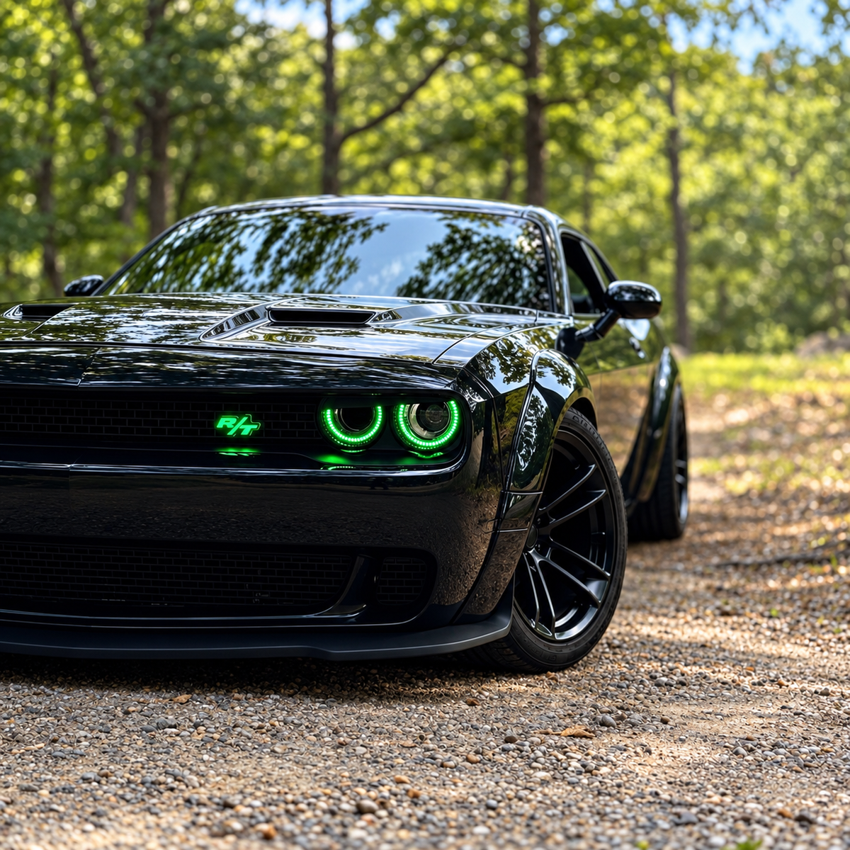 LED Emblem Badge: (Multicolor) – Compatible with Dodge R/T Models
