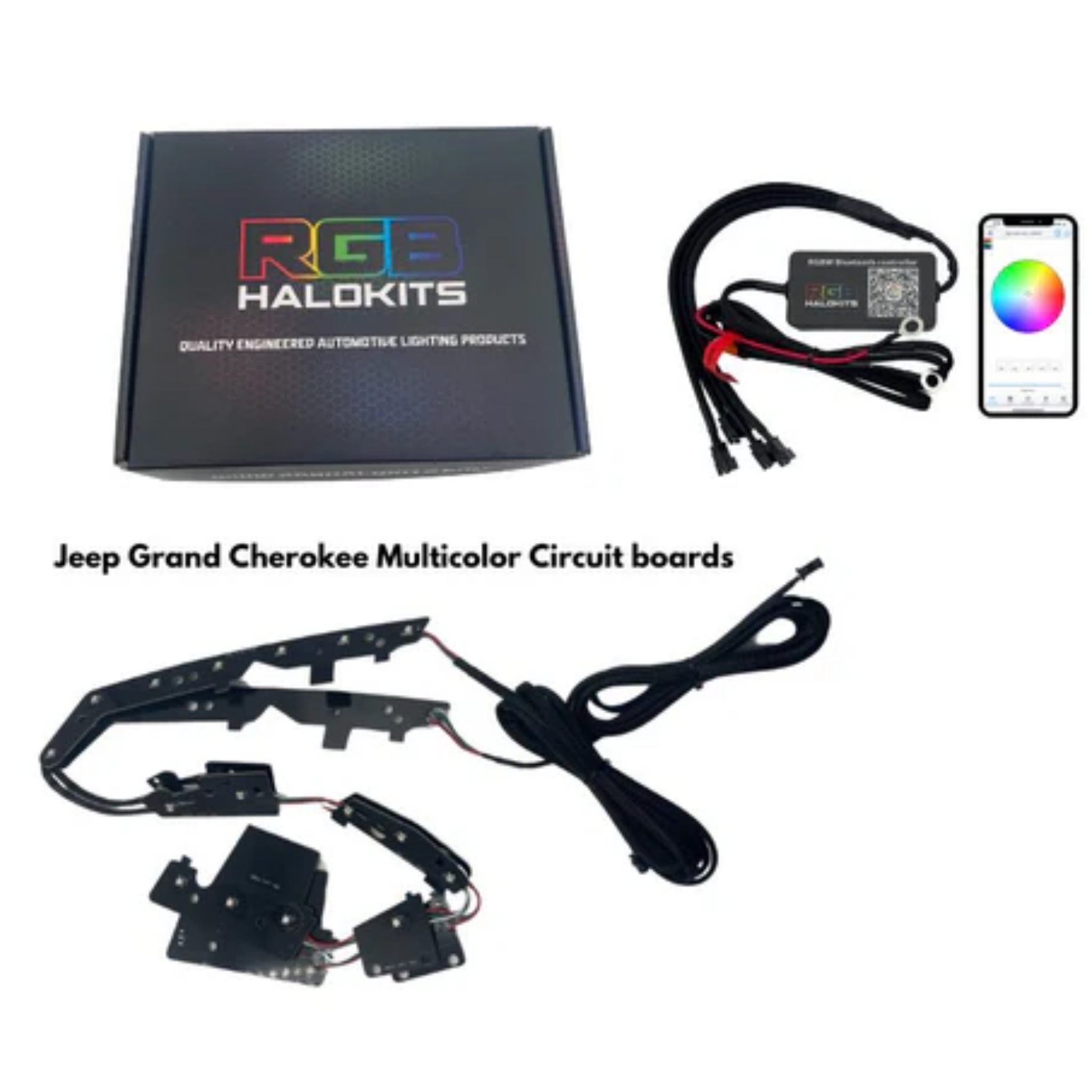 Jeep Grand Cherokee Multicolor DRL Boards (2014-2021)