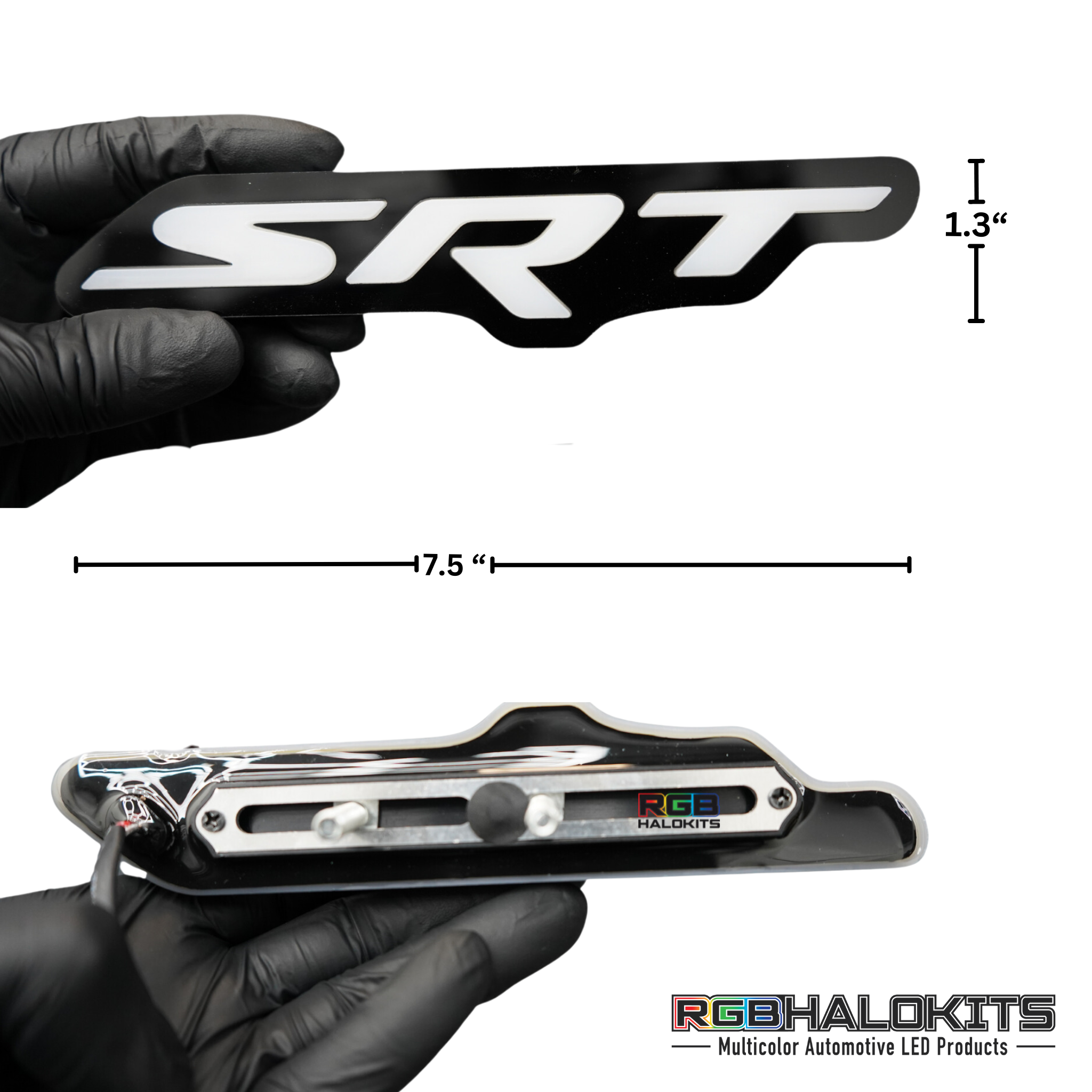 SRT LED Emblem Badge: (Multicolor)