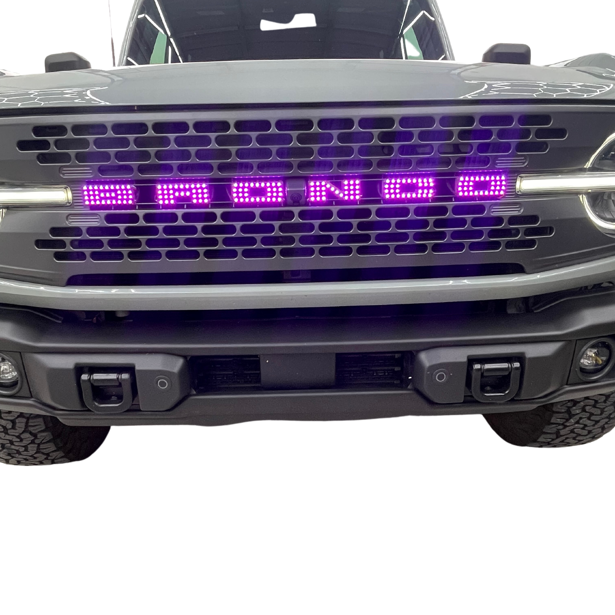 Bronco LED Emblem Letters (Multicolor Flow) â€“ Custom Multicolor LED Lighting by RGB Halo Kits