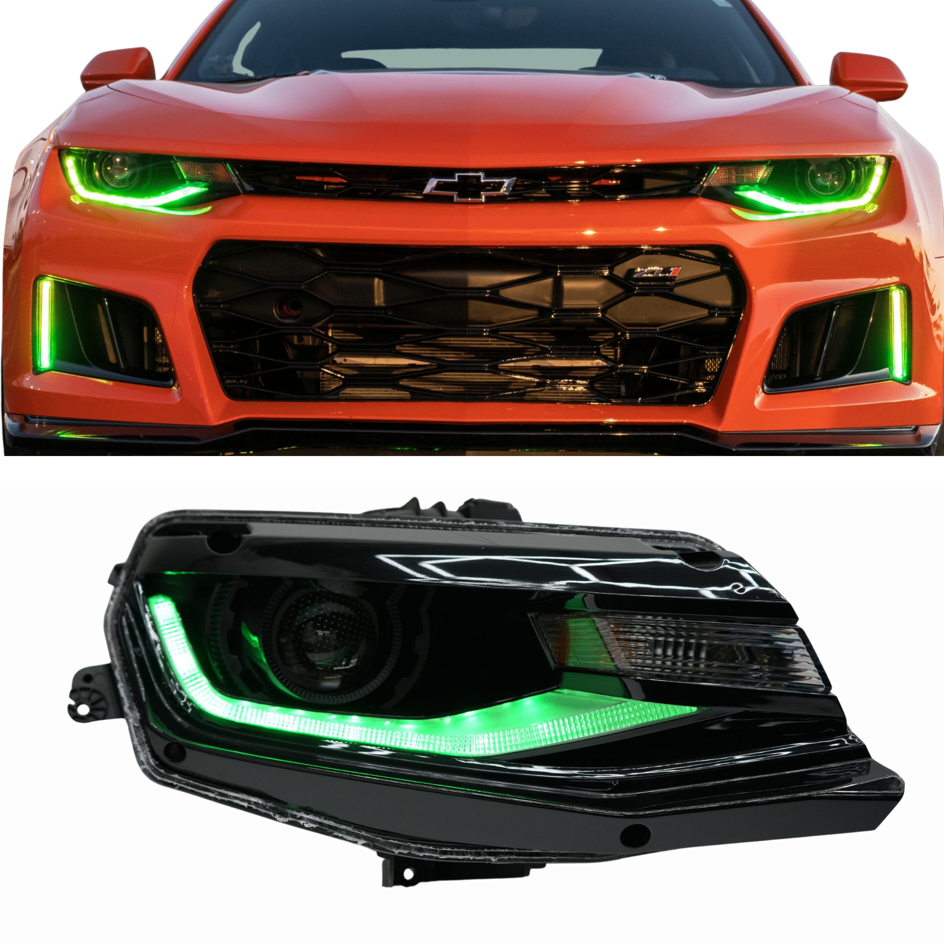 Chevrolet Camaro Flow Series Multicolor DRL Boards (2016-2018) – Custom Multicolor LED Lighting by RGB Halo Kits