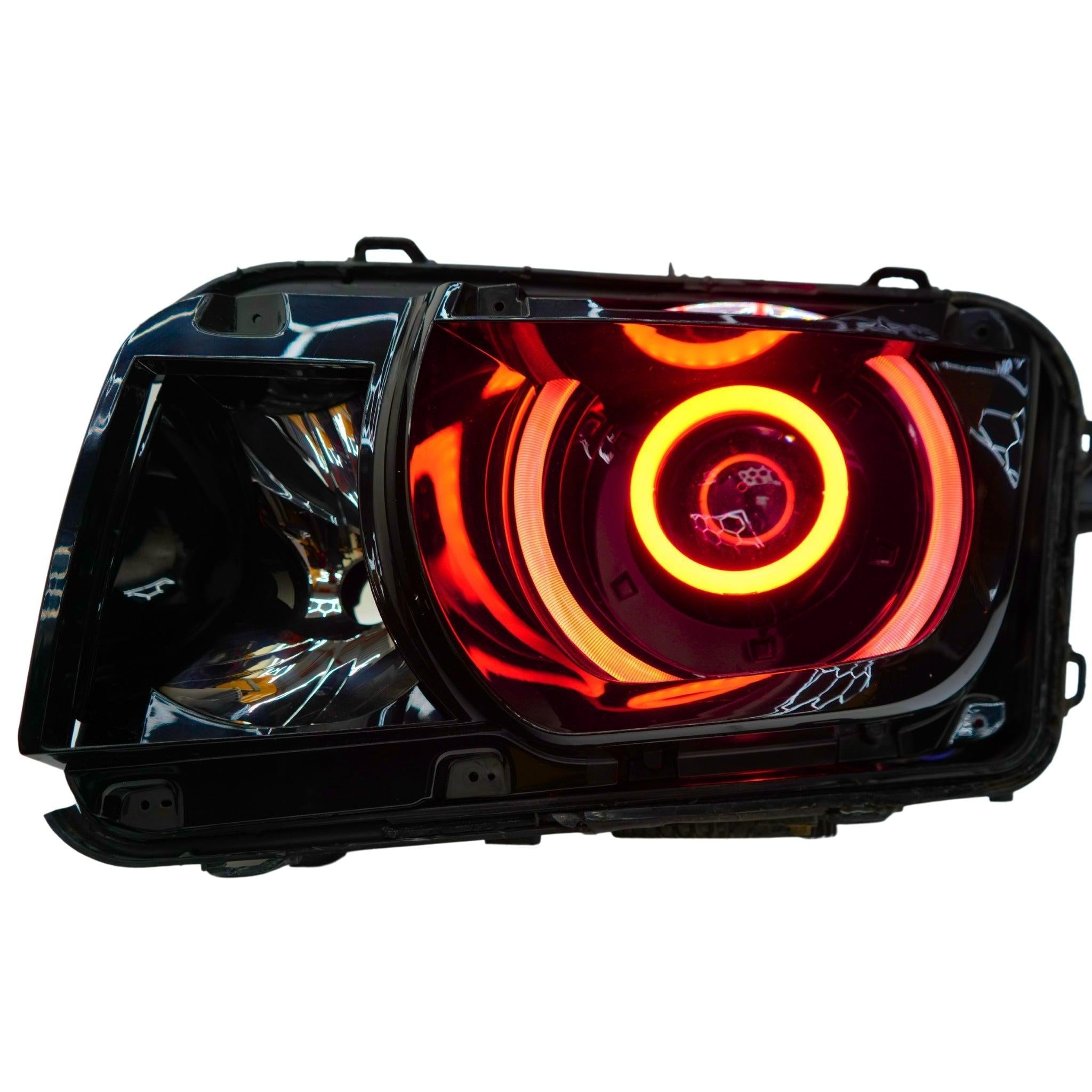 Chevrolet Camaro RS/SS: Multicolor Flow Series Headlights (2010-2013) – Custom Multicolor LED Lighting by RGB Halo Kits