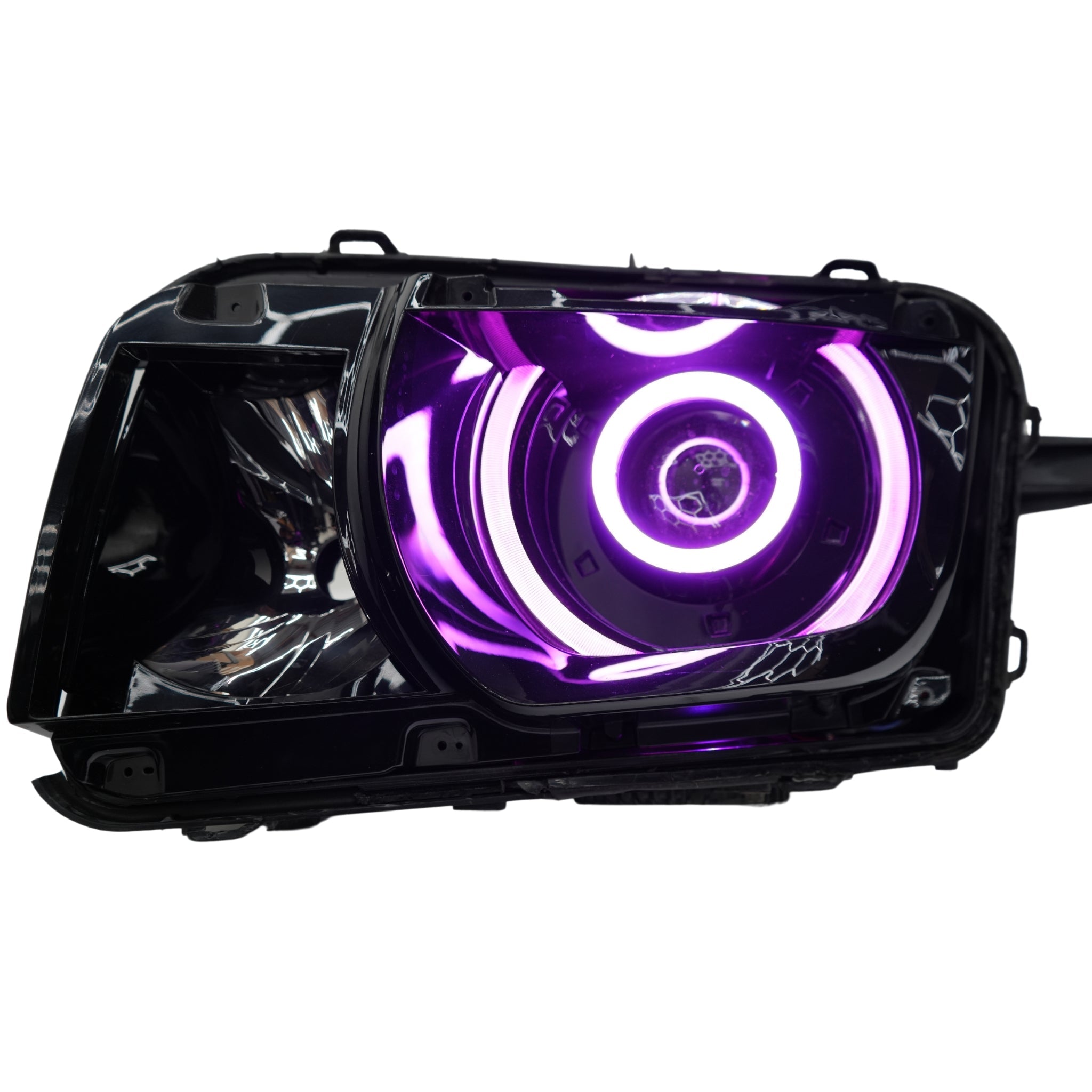 Chevrolet Camaro RS/SS: Multicolor Flow Series Headlights (2010-2013) – Custom Multicolor LED Lighting by RGB Halo Kits