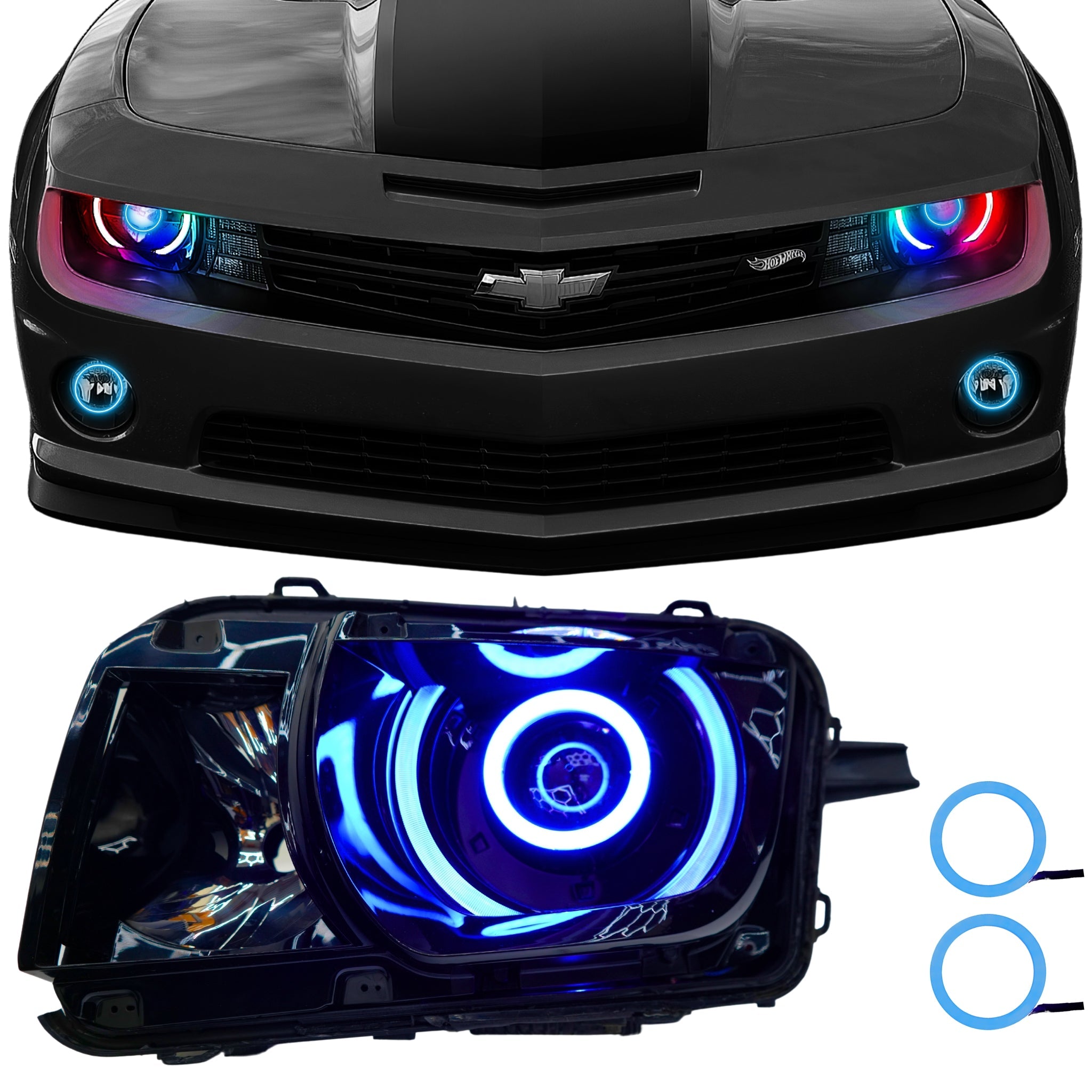 Chevrolet Camaro RS/SS RGBW DRL Boards (2010-2013) – Custom Multicolor LED Lighting by RGB Halo Kits