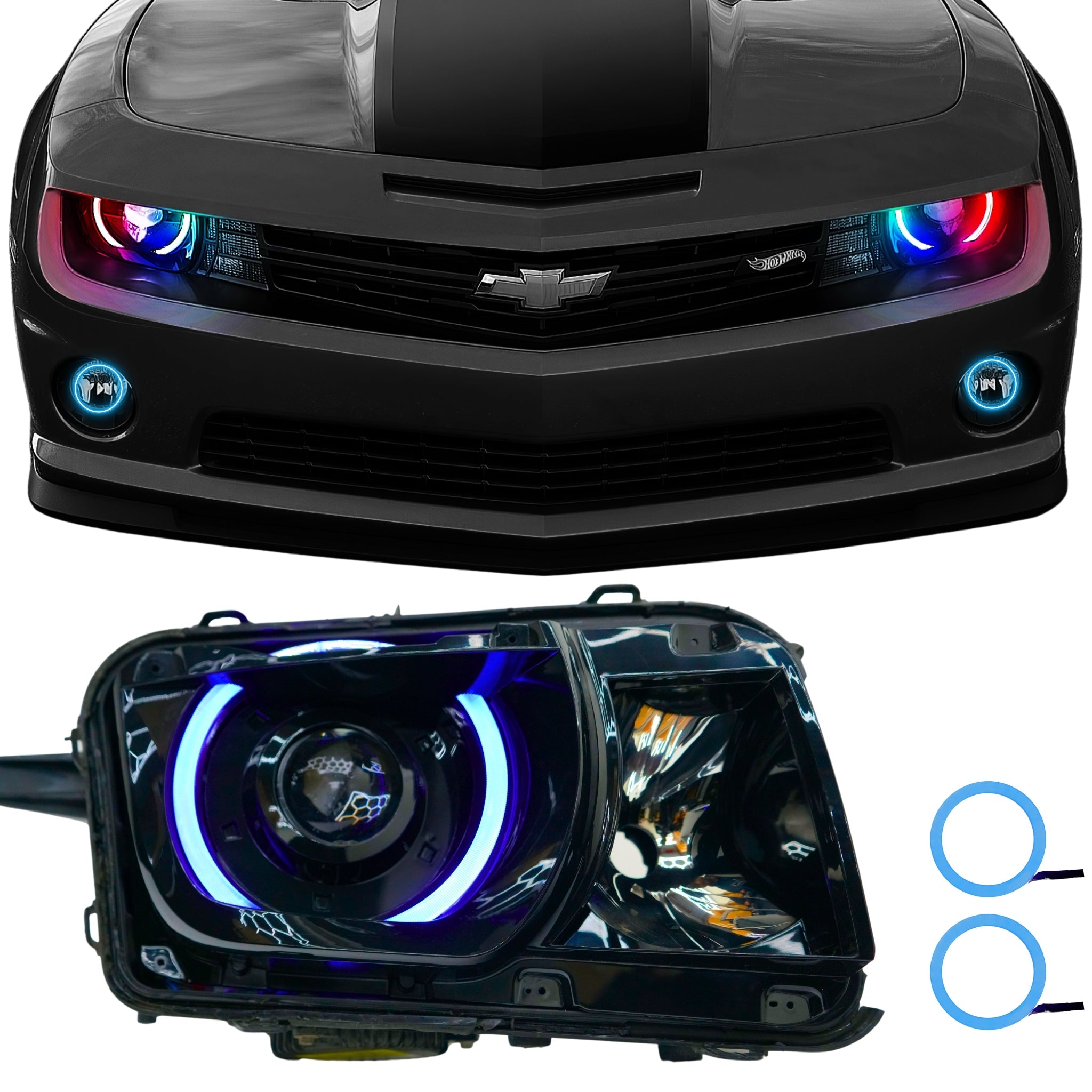 Chevrolet Camaro RS/SS RGBW DRL Boards (2010-2013) – Custom Multicolor LED Lighting by RGB Halo Kits