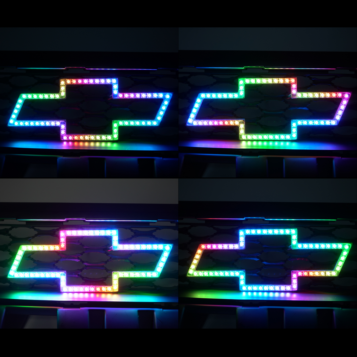Chevrolet LED Emblem (Multicolor) 2007-2023 â€“ Custom Multicolor LED Lighting by RGB Halo Kits
