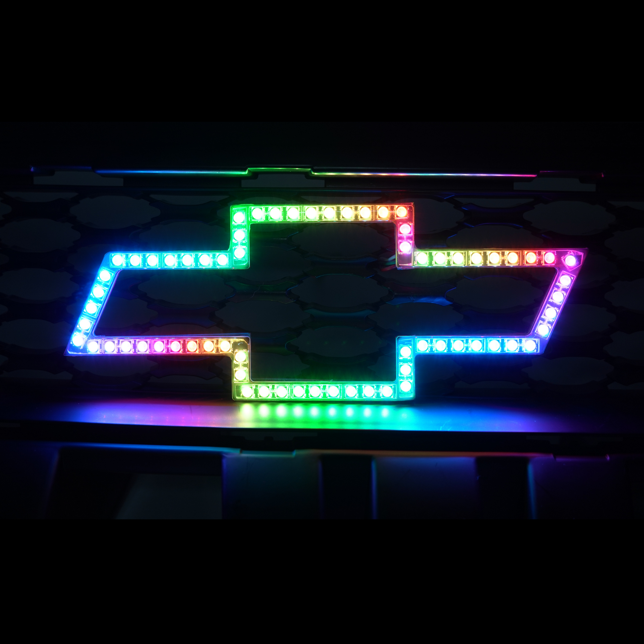 Chevrolet LED Emblem (Multicolor) 2007-2023 â€“ Custom Multicolor LED Lighting by RGB Halo Kits