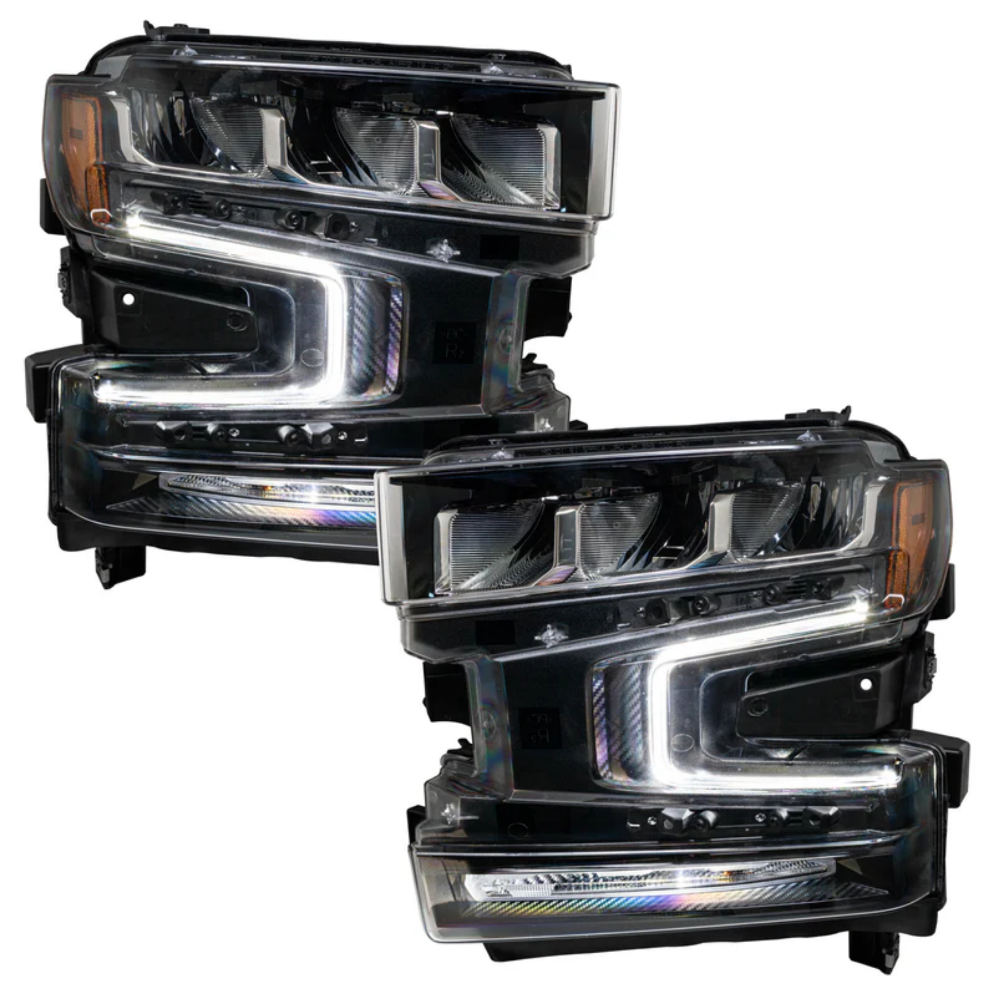Chevrolet Silverado 1500 RGBW DRL Boards (2019-2022) – Custom Multicolor LED Lighting by RGB Halo Kits