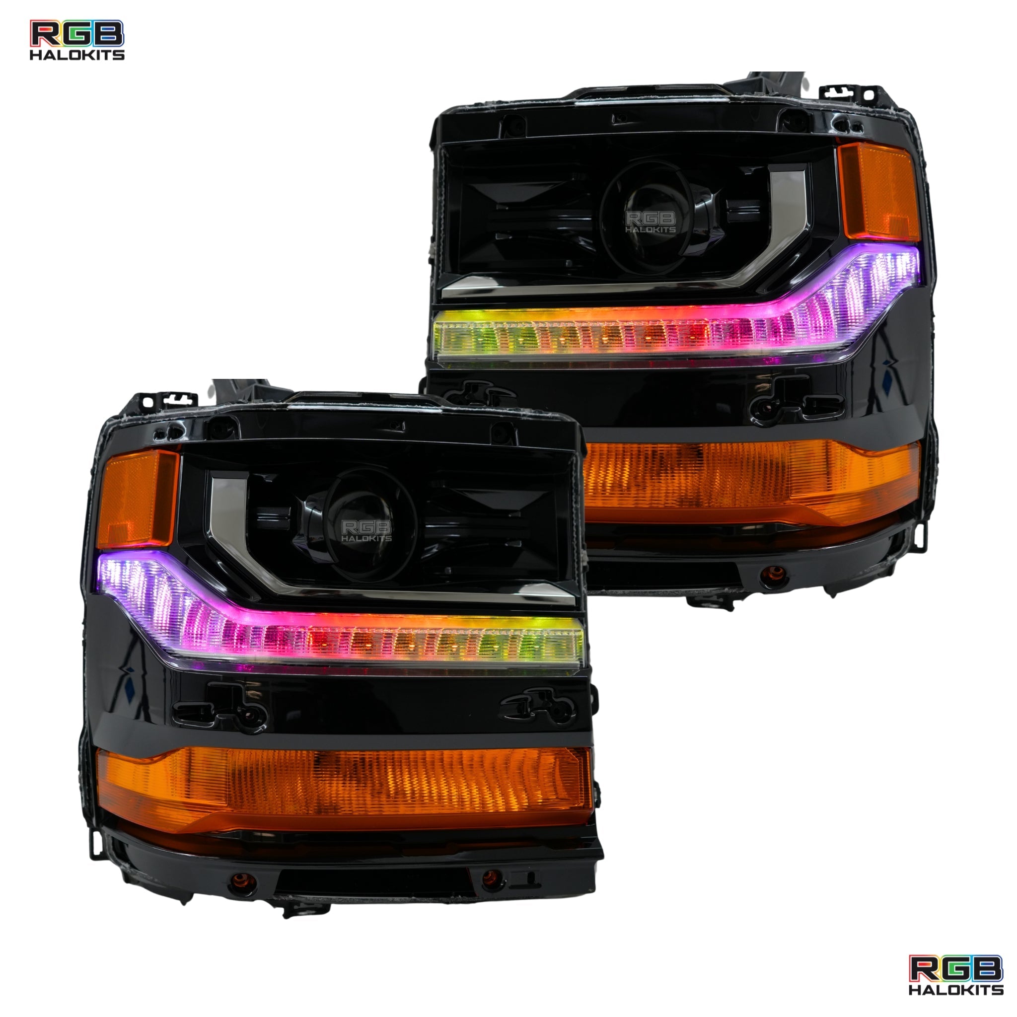 Chevrolet Silverado Multicolor Flow Series DRL Boards (2016-2018) – Custom Multicolor LED Lighting by RGB Halo Kits