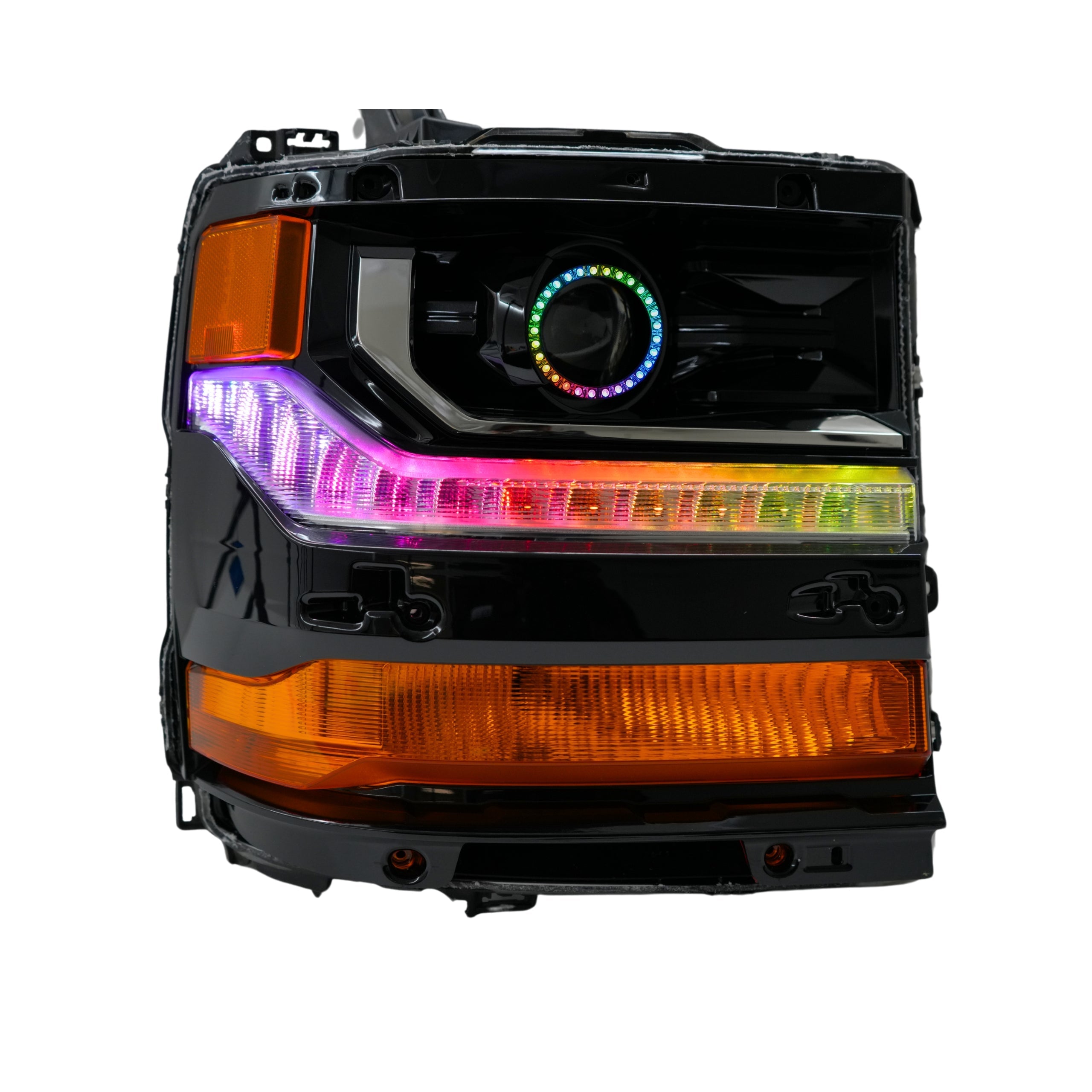 Chevrolet Silverado Multicolor Flow Series DRL Boards (2016-2018) – Custom Multicolor LED Lighting by RGB Halo Kits
