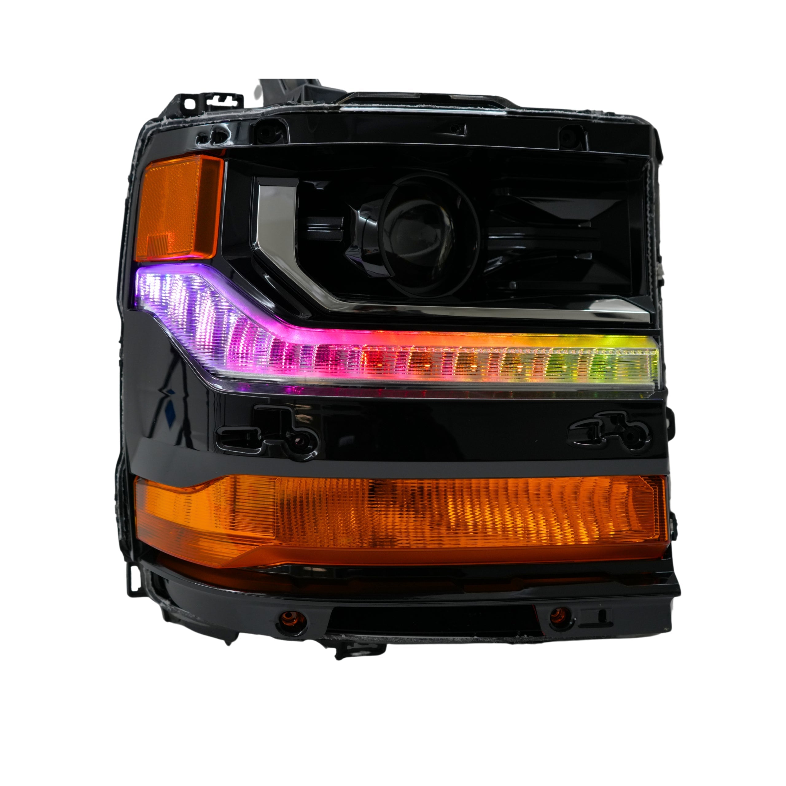 Chevrolet Silverado Multicolor Flow Series DRL Boards (2016-2018) – Custom Multicolor LED Lighting by RGB Halo Kits