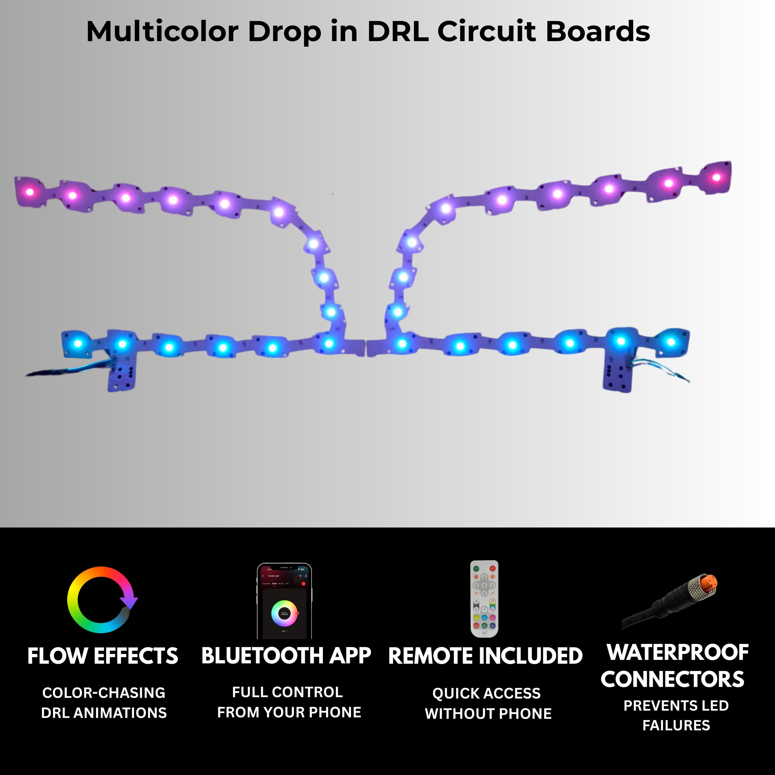Chrysler 300 Multicolor DRL Boards (2011-2023) – Custom Multicolor LED Lighting by RGB Halo Kits
