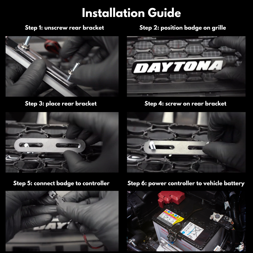 Daytona LED Badge: (Multicolor Flow) â€“ Custom Multicolor LED Lighting by RGB Halo Kits
