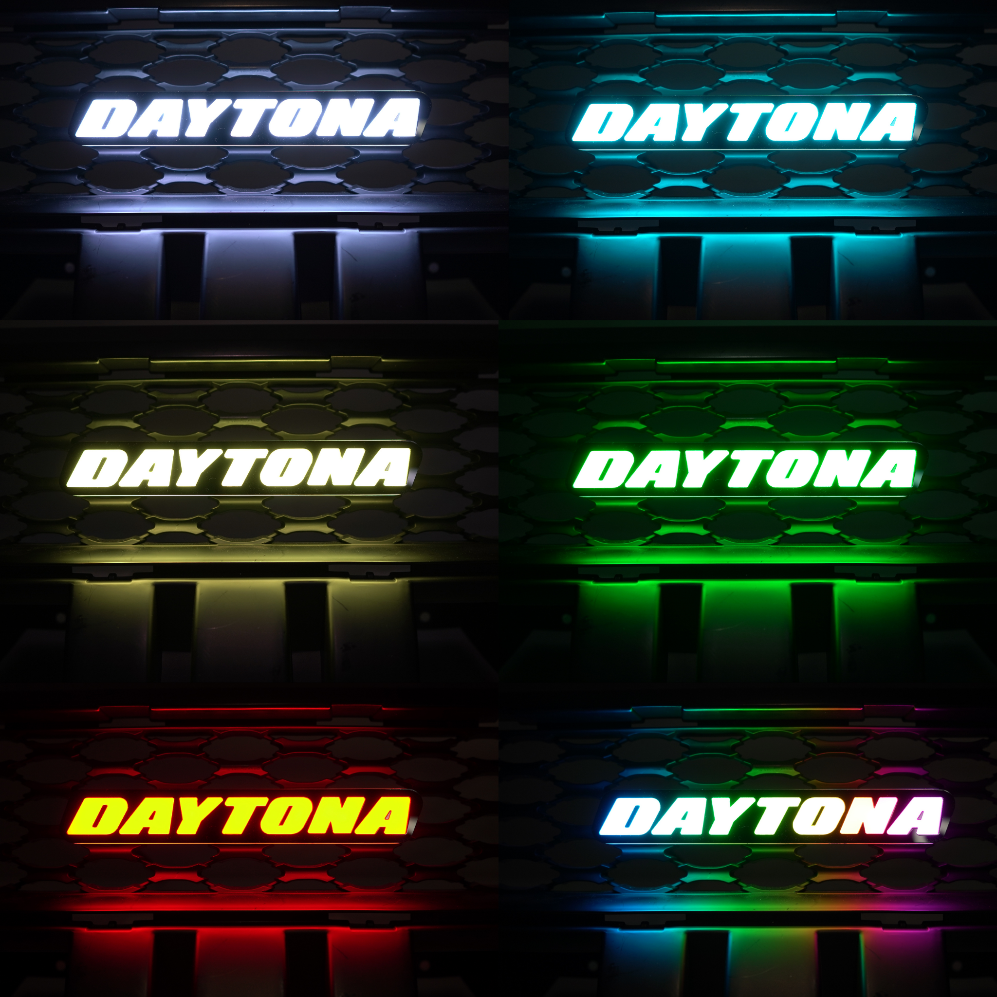 Daytona LED Badge: (Multicolor Flow) â€“ Custom Multicolor LED Lighting by RGB Halo Kits
