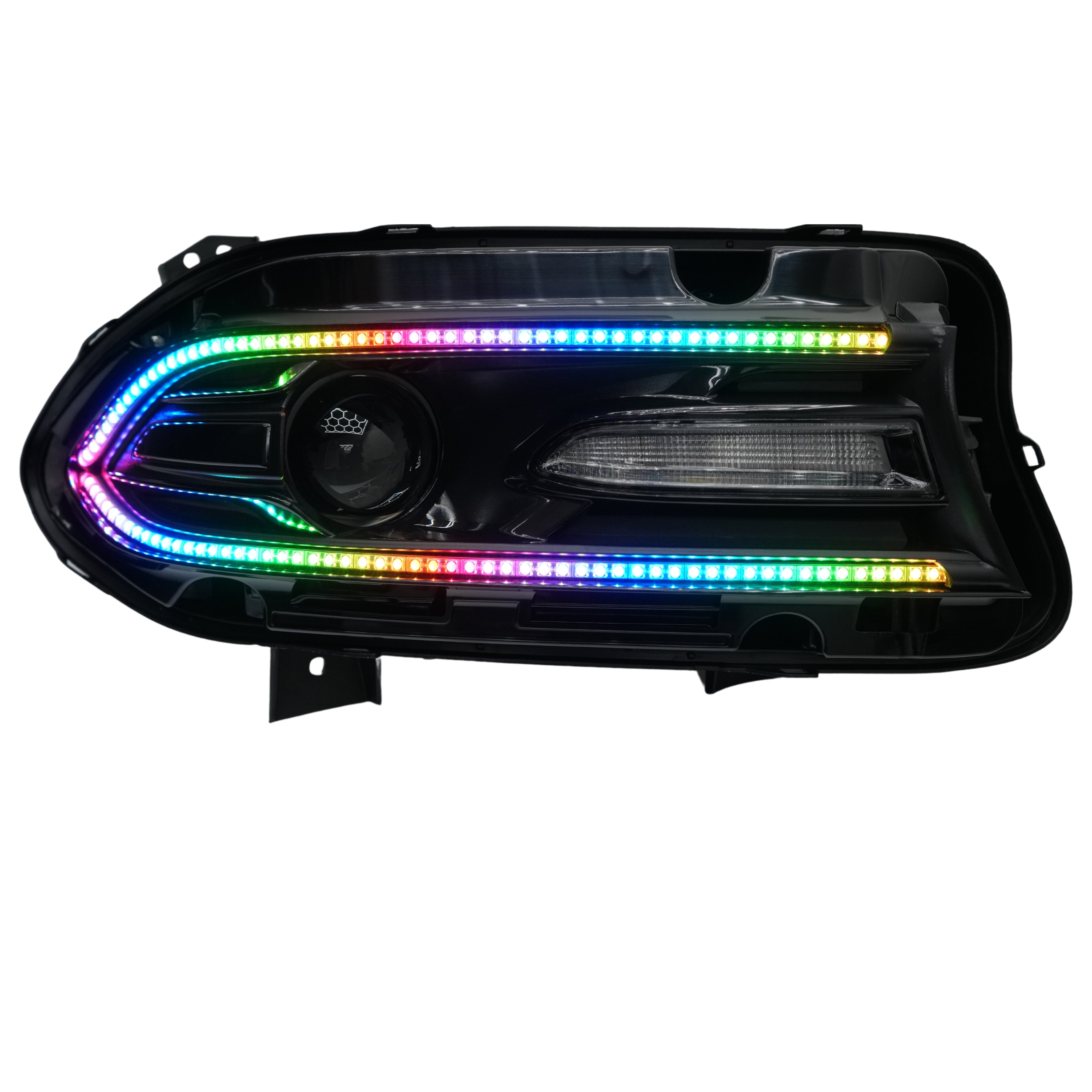 Dodge Charger Flow Series DRL Boards (2015-2023) – Custom Multicolor LED Lighting by RGB Halo Kits