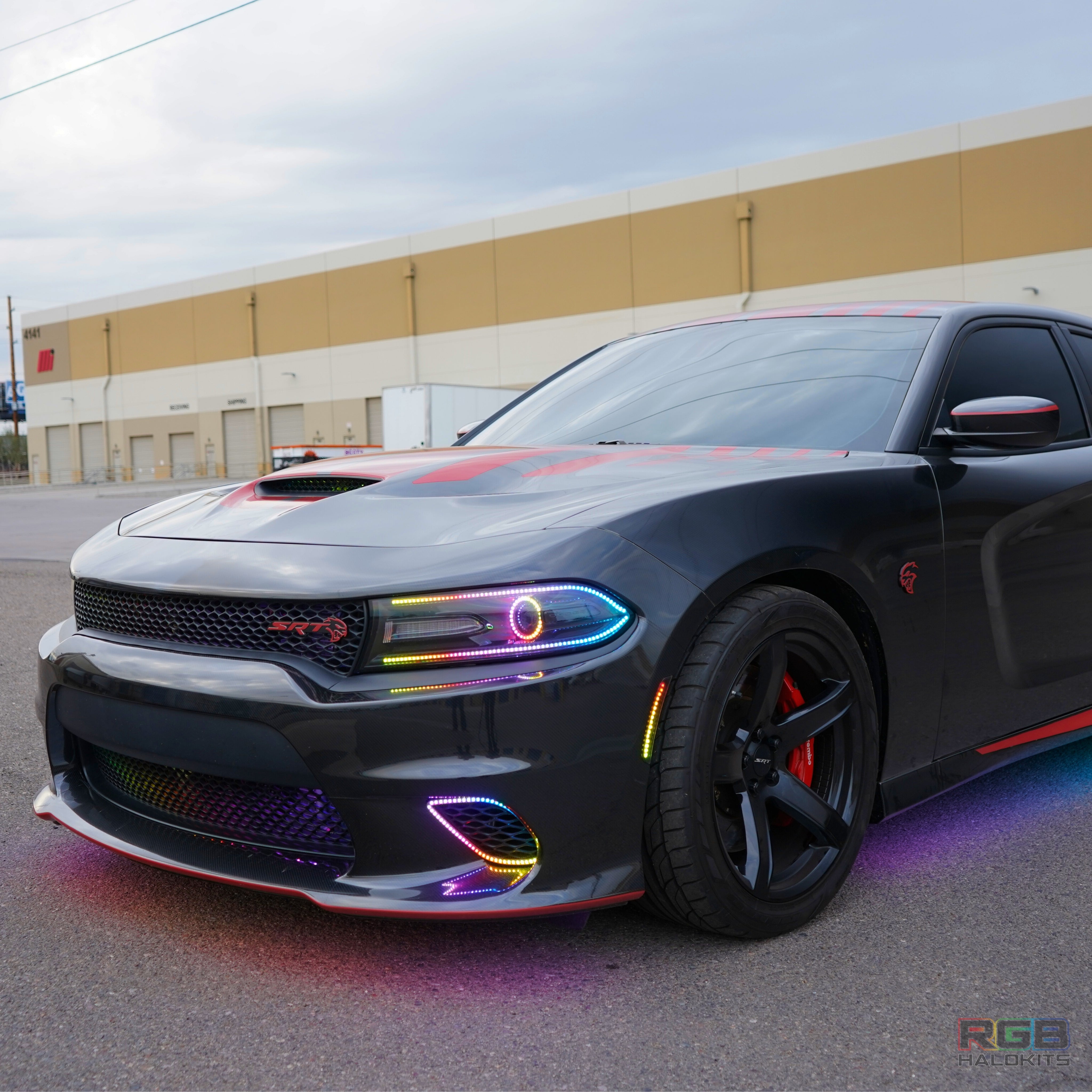 Dodge Charger Flow Series DRL Boards (2015-2023) – Custom Multicolor LED Lighting by RGB Halo Kits