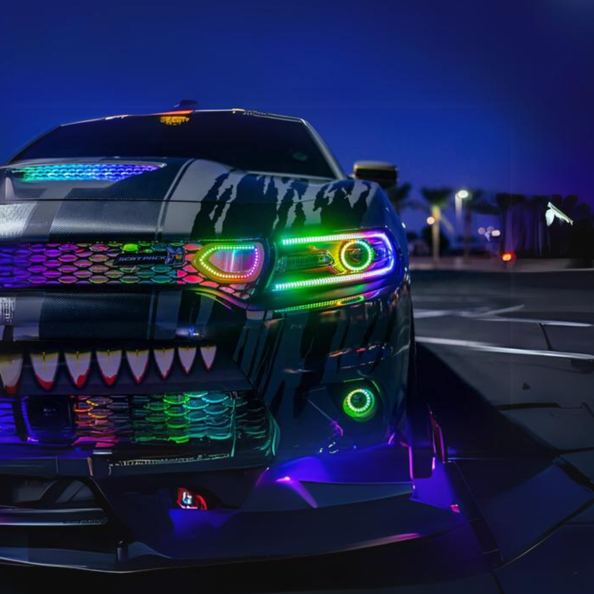 Dodge Charger Flow Series DRL Boards 2.0 | Diffused LED (2015-2023) – Custom Multicolor LED Lighting by RGB Halo Kits