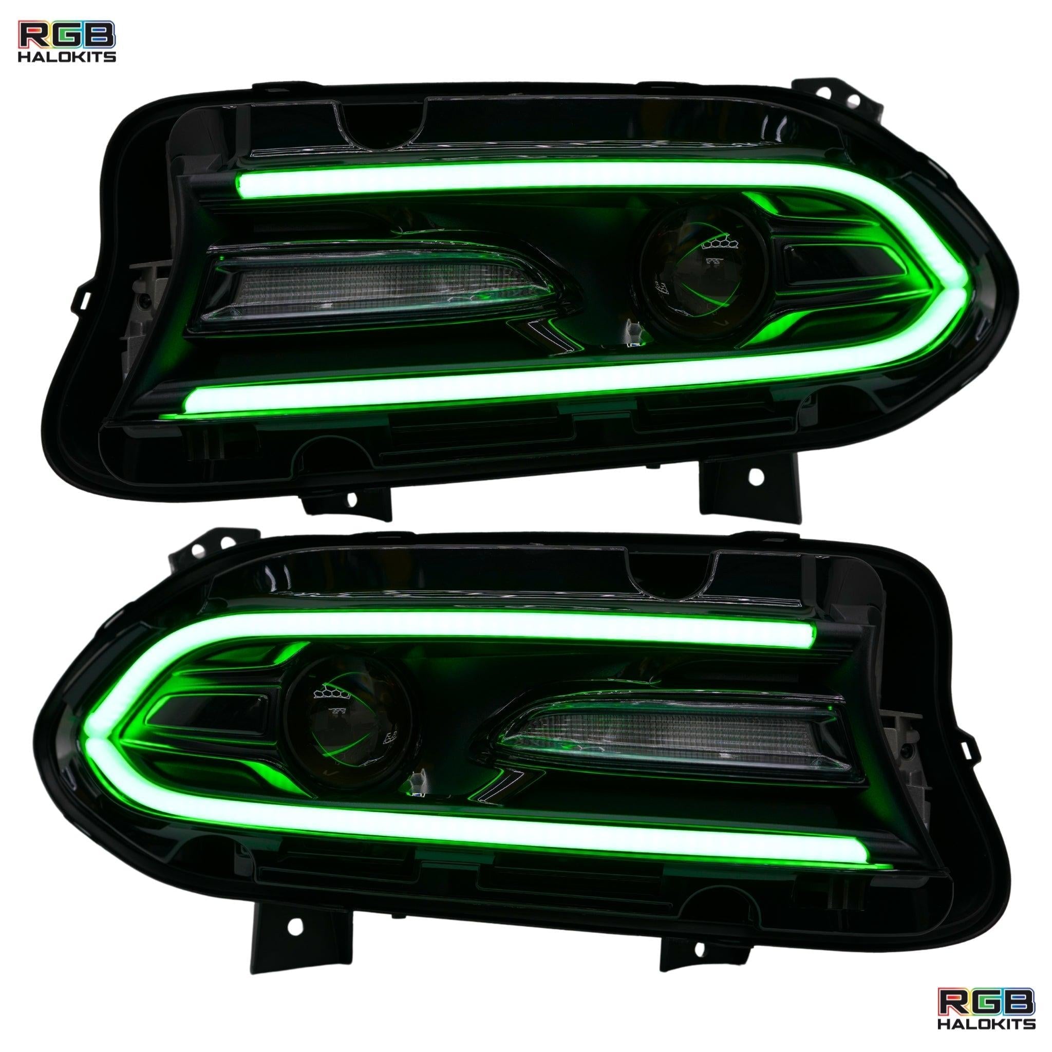 Dodge Charger Flow Series DRL Boards 2.0 | Diffused LED (2015-2023) – Custom Multicolor LED Lighting by RGB Halo Kits