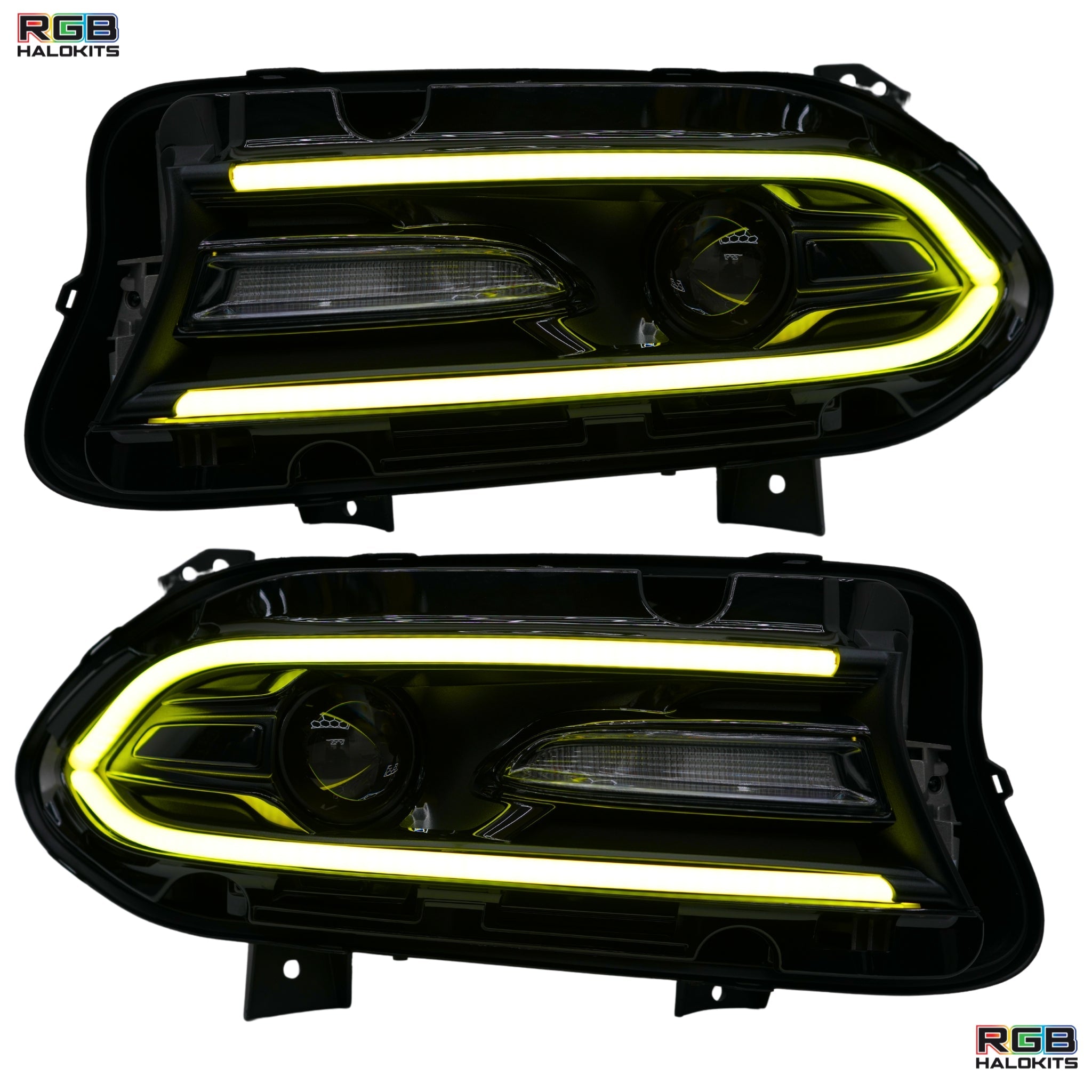 Dodge Charger Flow Series DRL Boards 2.0 | Diffused LED (2015-2023) – Custom Multicolor LED Lighting by RGB Halo Kits