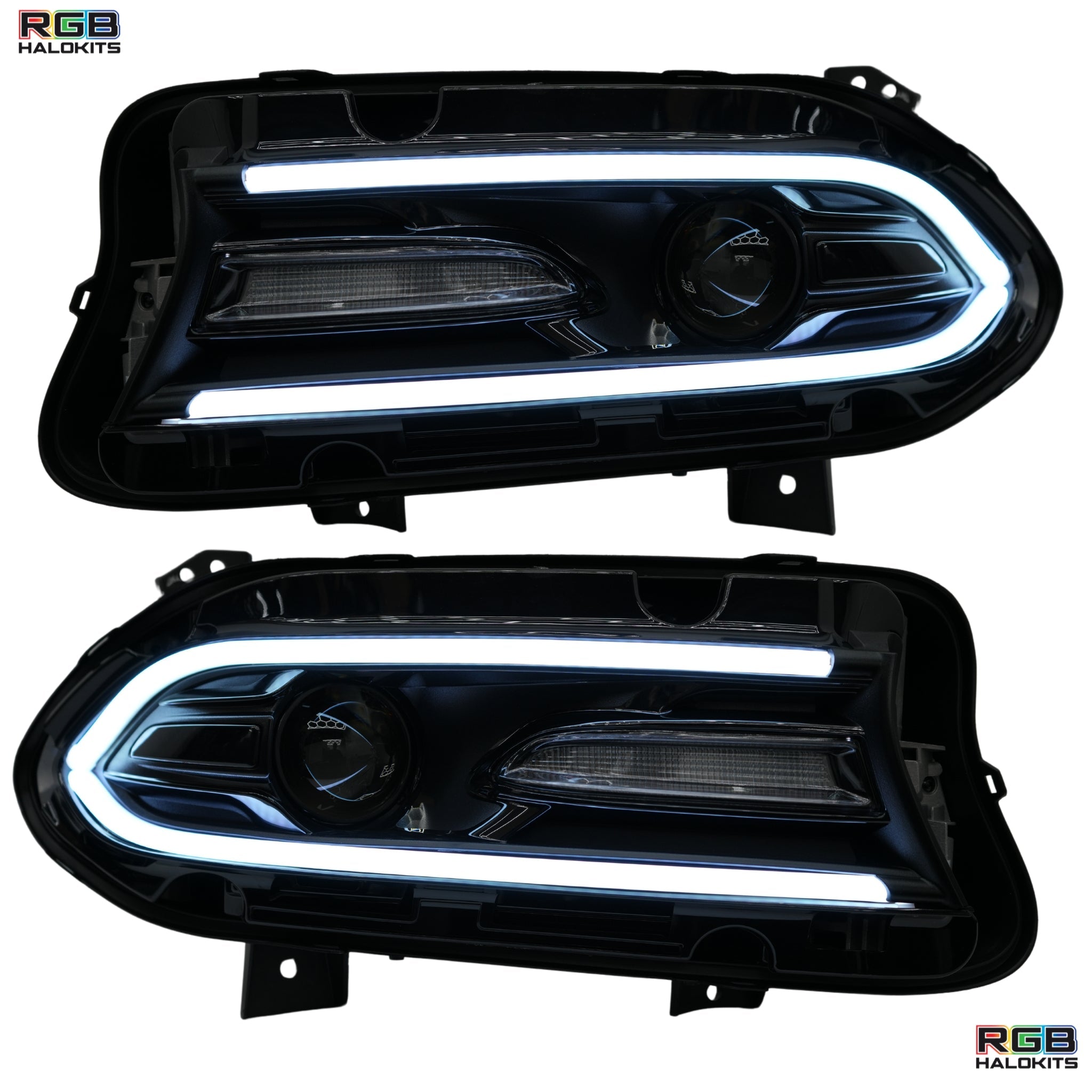 Dodge Charger Flow Series DRL Boards 2.0 | Diffused LED (2015-2023) – Custom Multicolor LED Lighting by RGB Halo Kits