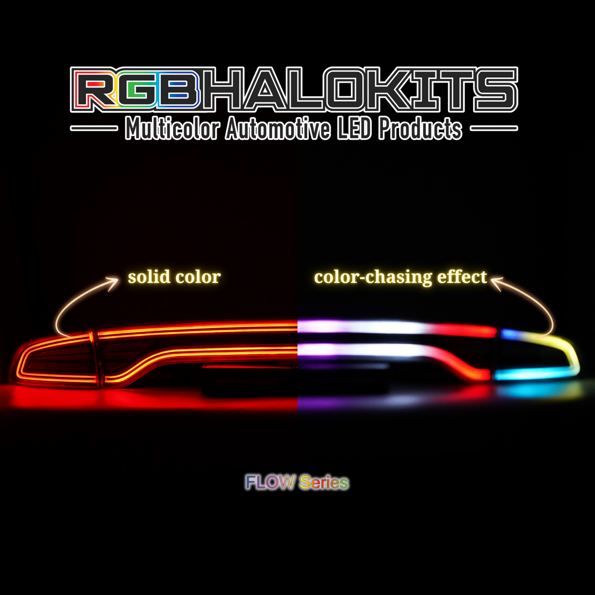 Dodge Charger Multicolor Flow Nova LED Tail Lights  (2015-2024)