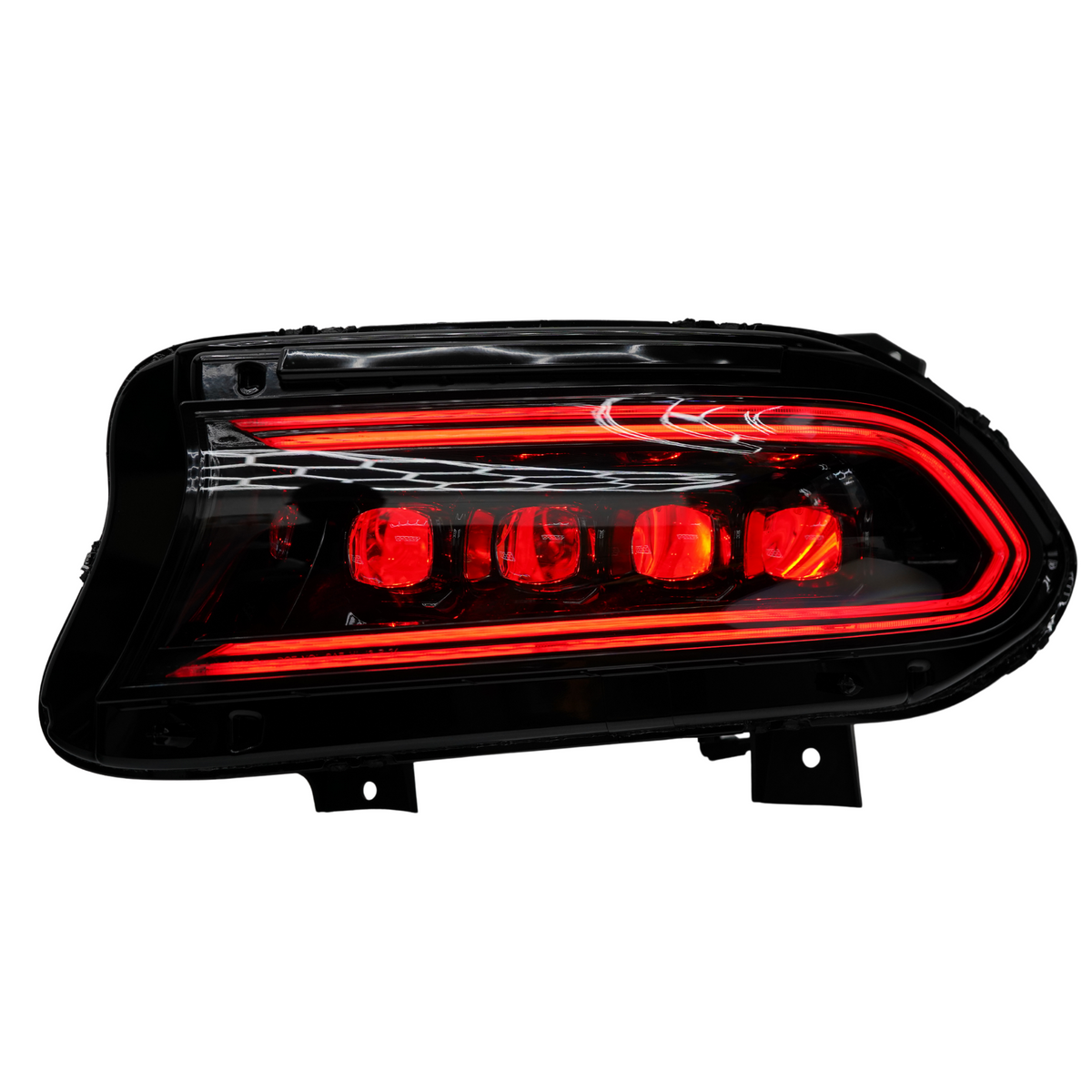 Dodge Charger: Multicolor Flow Series NOVA Headlights + Demon Eyes (2015–2023) – Custom Multicolor LED Lighting by RGB Halo Kits