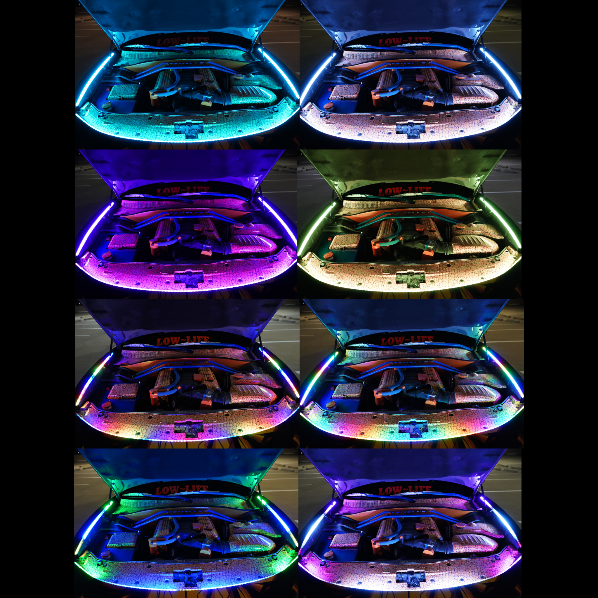 Engine Bay Multicolor Lighting Kit – Custom Multicolor LED Lighting by RGB Halo Kits
