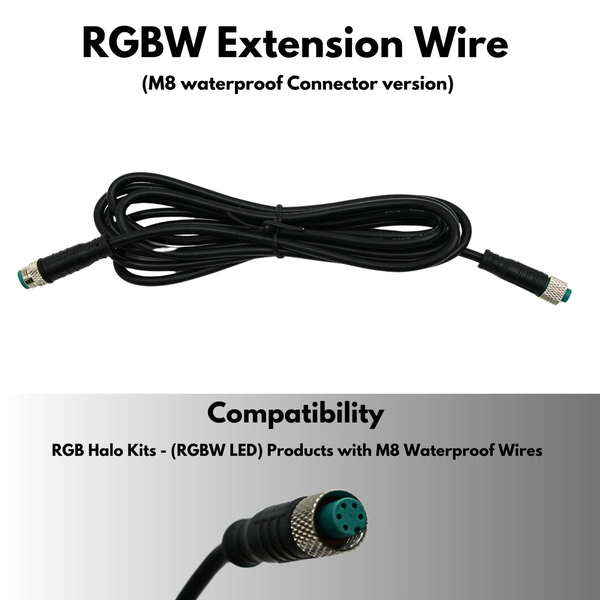 Extension Wire – Custom Multicolor LED Lighting by RGB Halo Kits